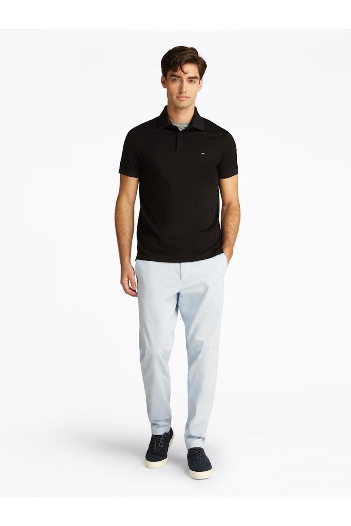پولوشرت مردانه راسته آستین کوتاه | تامی هیلفیگر Tommy Hilfiger MW0MW38491BDS - تصویر 5