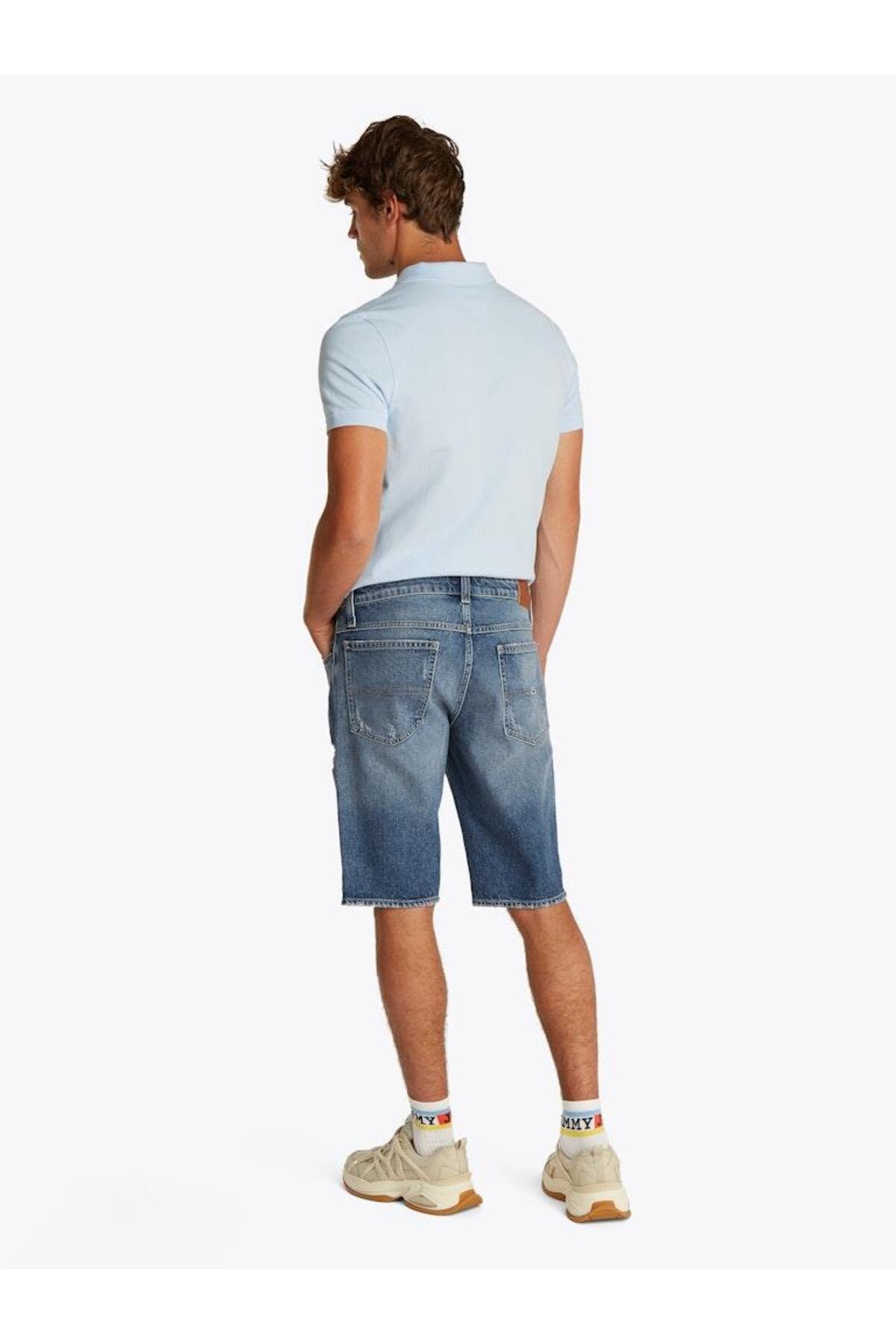 شورت و شلوارک مردانه راسته فاق نرمال | تامی هیلفیگر Tommy Hilfiger DM0DM213311A5 - تصویر 5
