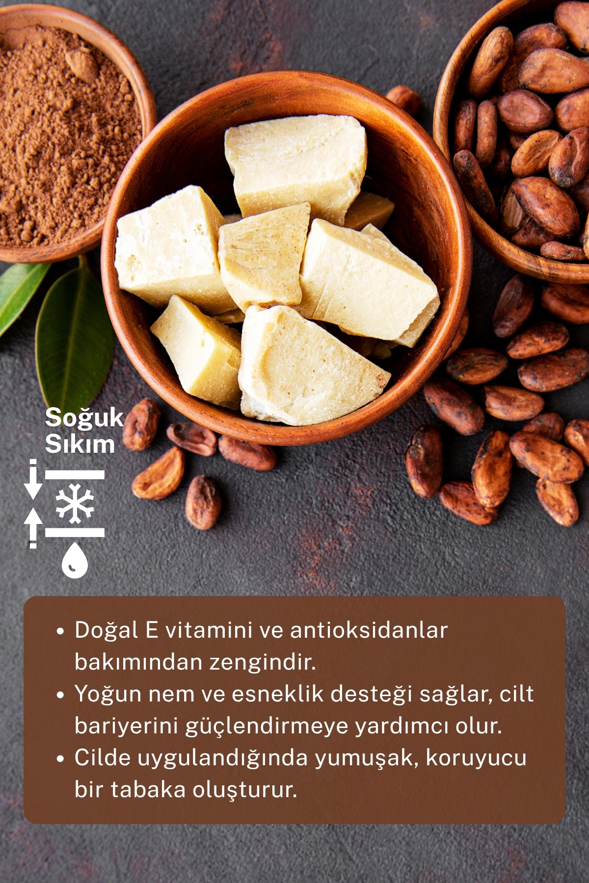 Kakao Yağı - Soğuk Sıkım Ham İşlenmemiş Raw Virgin Cacao Butter 100 gr — TYC1MAYLHN172425016806793 — تصویر 3 از 8