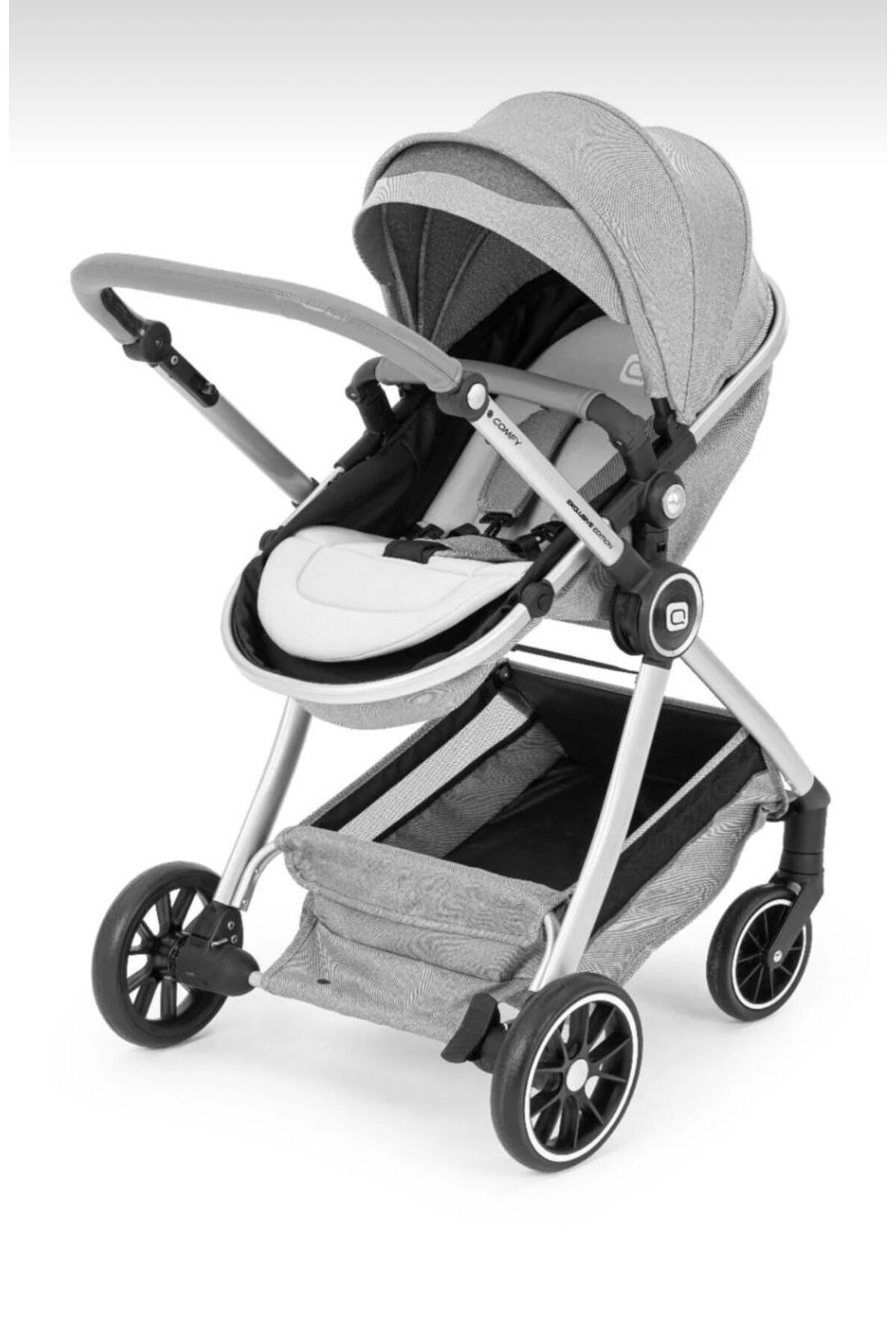 QUARD 4'lü Set / Comfy Life Seyahat Sistem Bebek Arabası / Oto Koltuğu / Bebek Bakım Çantası / Yağmurluk fotoğrafı 7 (önizleme)