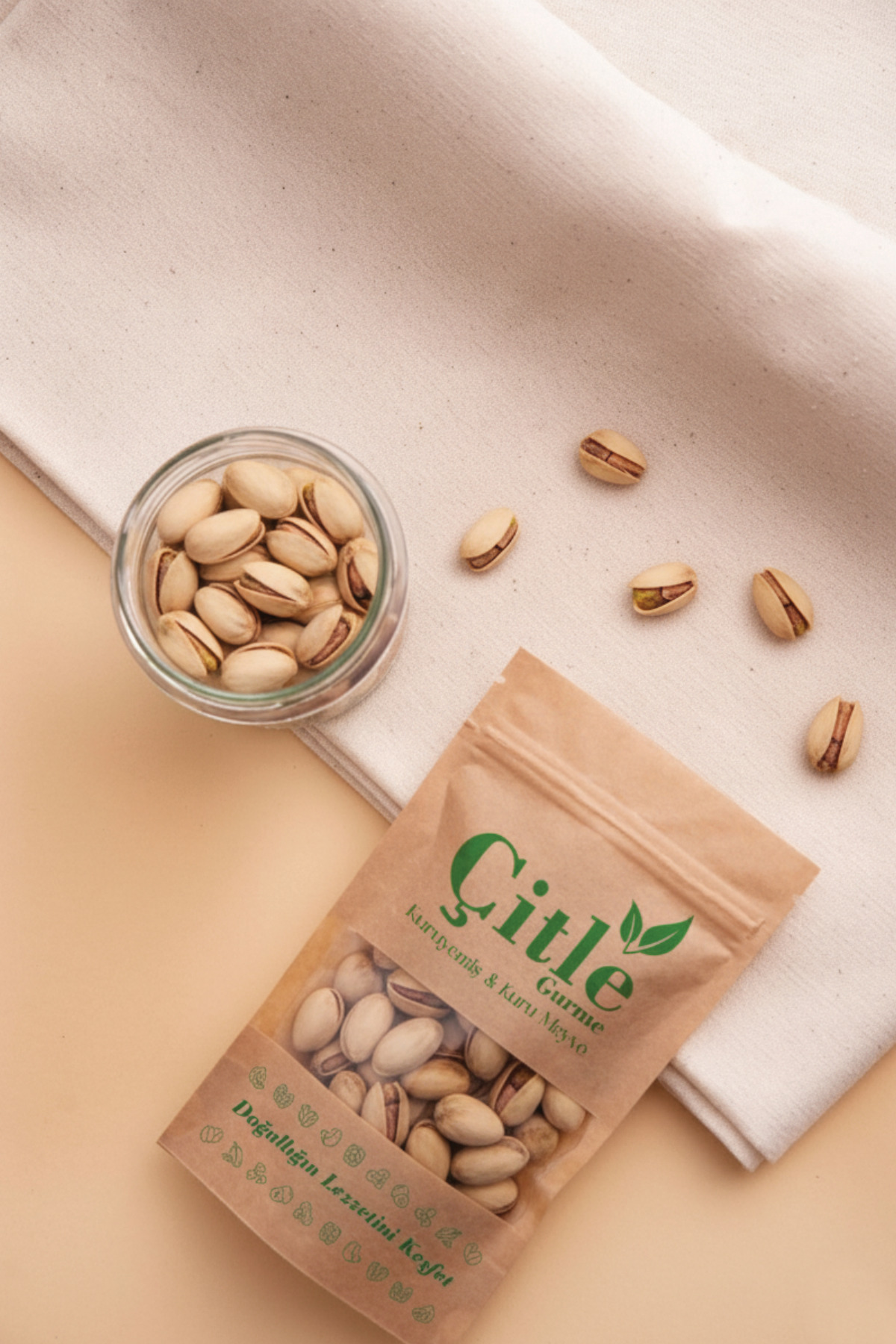 ÇİTLE GURME ÇİTLE Antep Fıstığı Kabuklu Kavrulmuş Ana Çatlak 500 gram