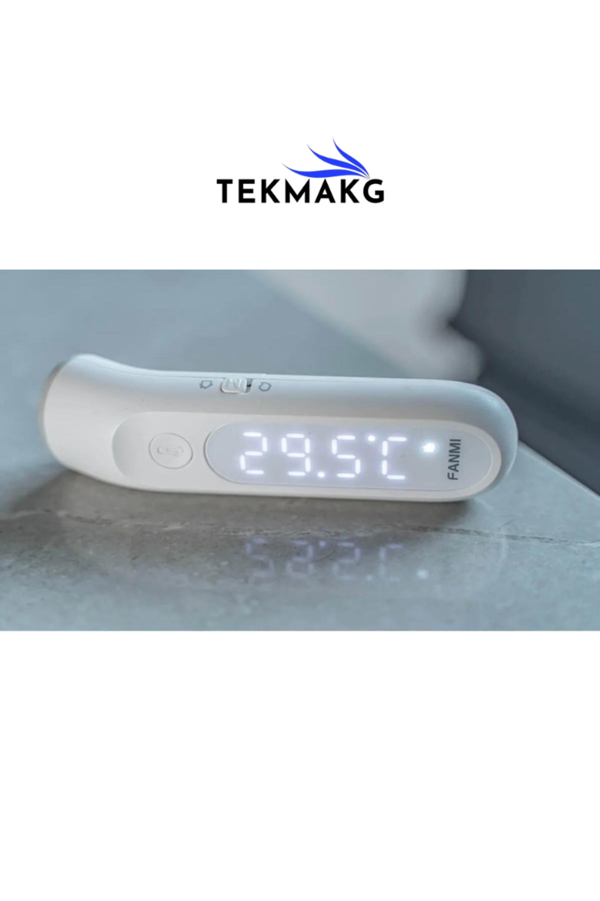 TEKMAKG Temassız Ateş Ölçer Dijital Çift Modlu Vücut ve Nesne Ölçer Lazerli Termometre