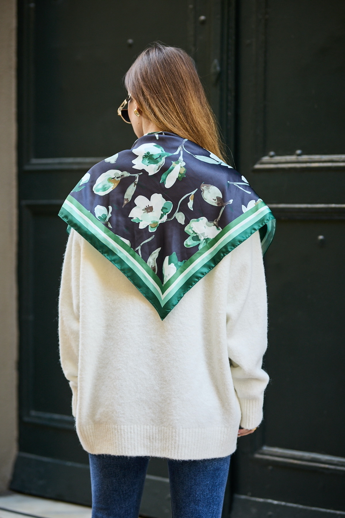 D scarf KADIN FULAR BANDANA EŞARP 90CM