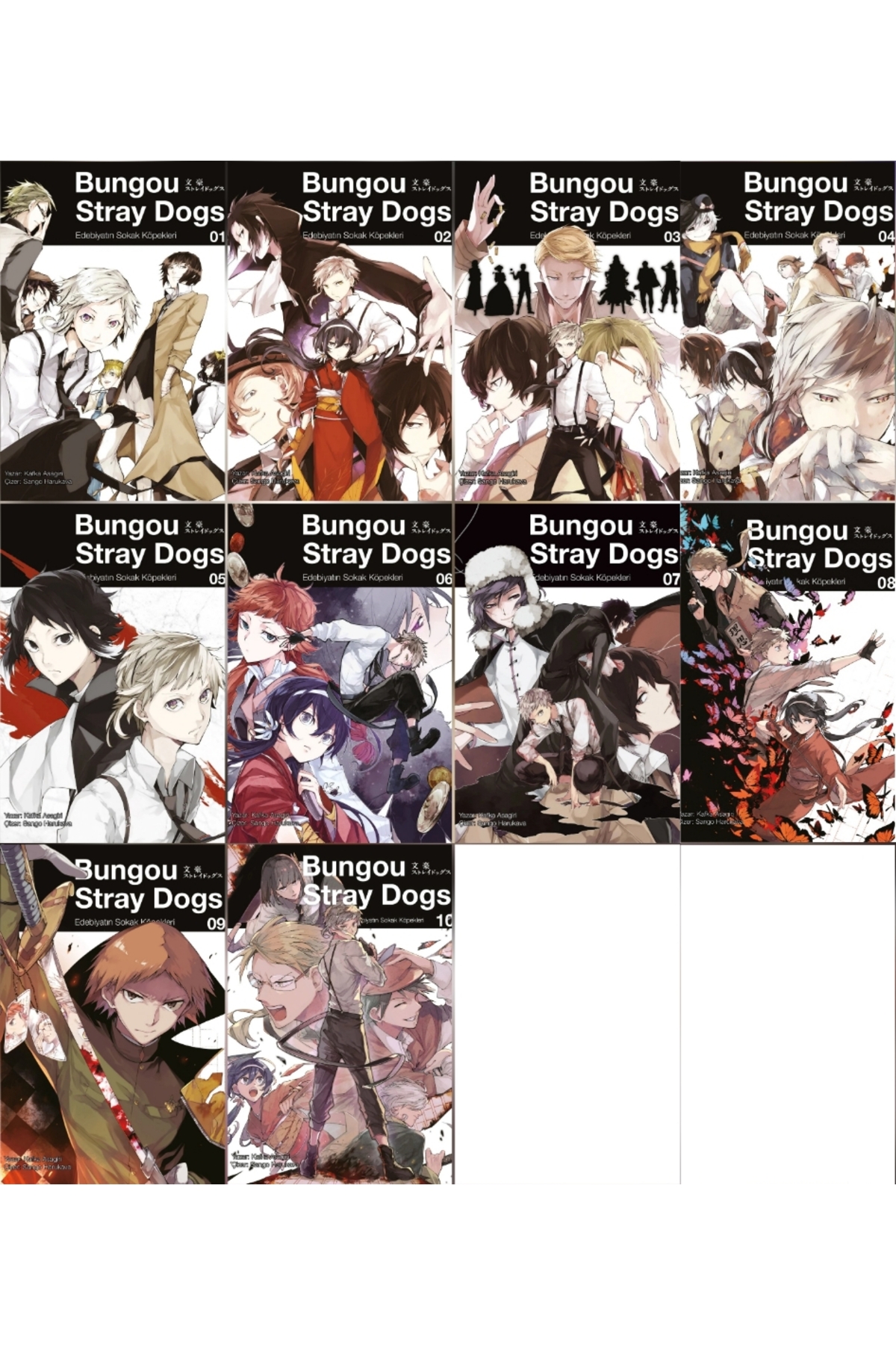 Gerekli Şeyler Yayıncılık Bungou Stray Dogs 1-2-3-4-5-6-7-8-9-10