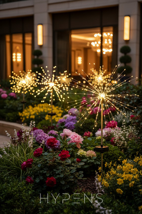 HYPENS Solar 6 Modlu Güneş Enerjili Karahindiba Bahçe Dekarasyon ve Aydınlatm...