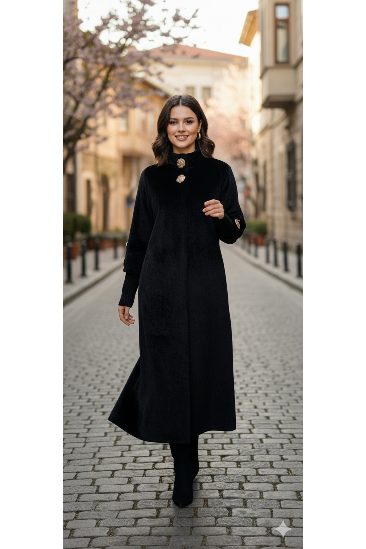 Hakko  Tay Tüyü Manto Palto - Görsel 2