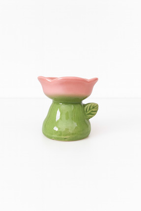 MORMEYDAN Buhurdanlık Seramik Gül Modeli-Pembe 7 cm
