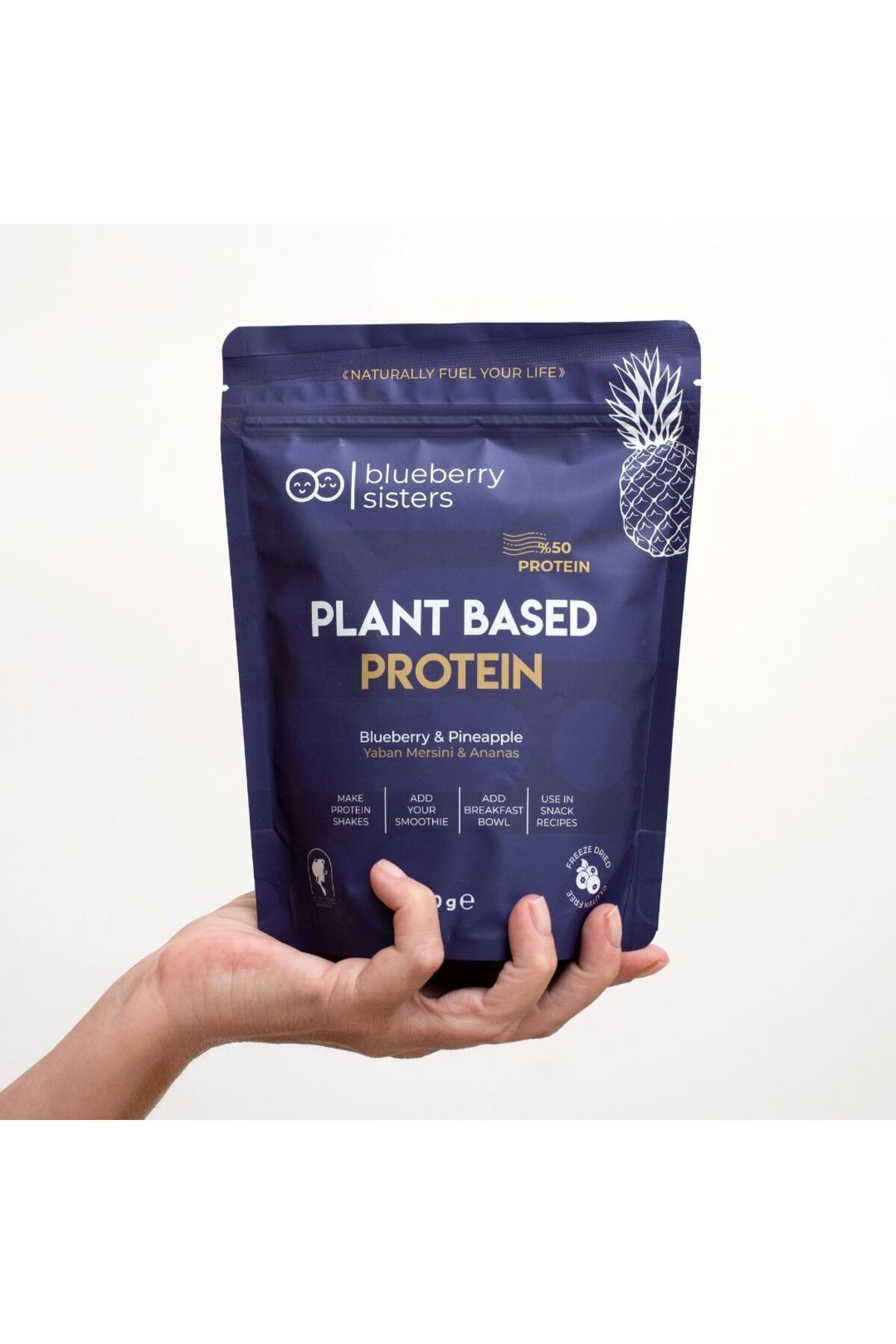 Blueberry sisters Yabanmersini, Ananaslı Bitkisel Protein 250 gr