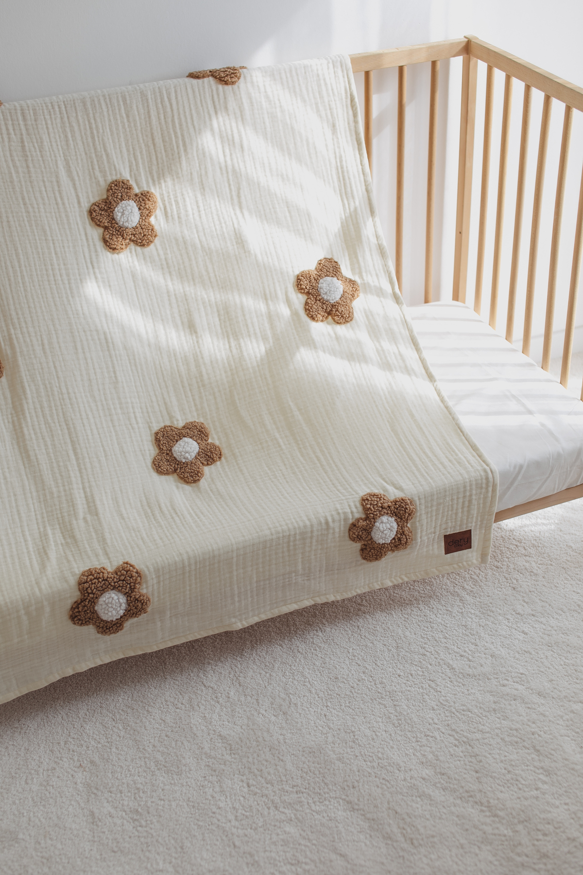 dery baby TAŞIMAK SİHİRDİR 4 Kat Müslin Teddy Papatya Battaniye fotoğrafı 5 (önizleme)