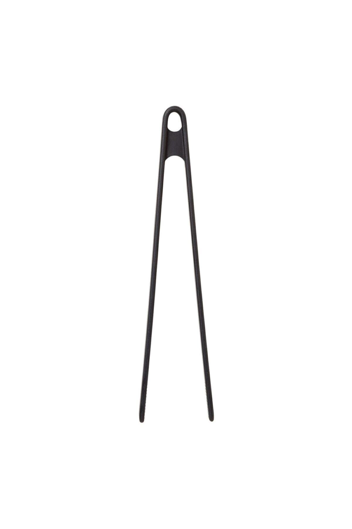 Silicone Frying Tong Black 29 Cm - Grill Tong Heat Resistant Large BBQ Tong Barbecue Tong