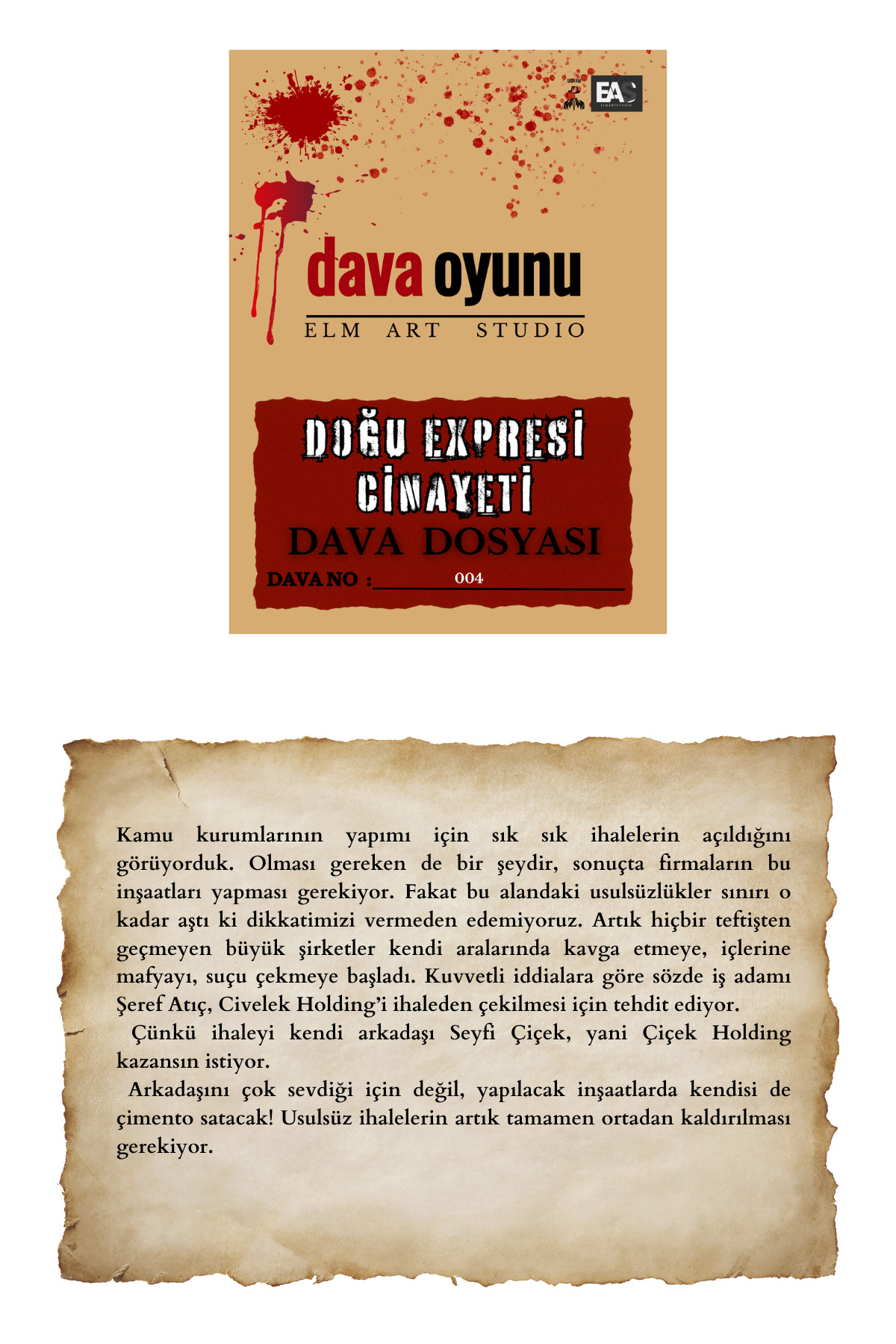 Dedektifim Official Dedektif Oyunu, Kutu Oyunu, 3 Dava Tek Paket, Cinayet Çözme Dava Dosyası, Katil Kim fotoğrafı 6 (önizleme)