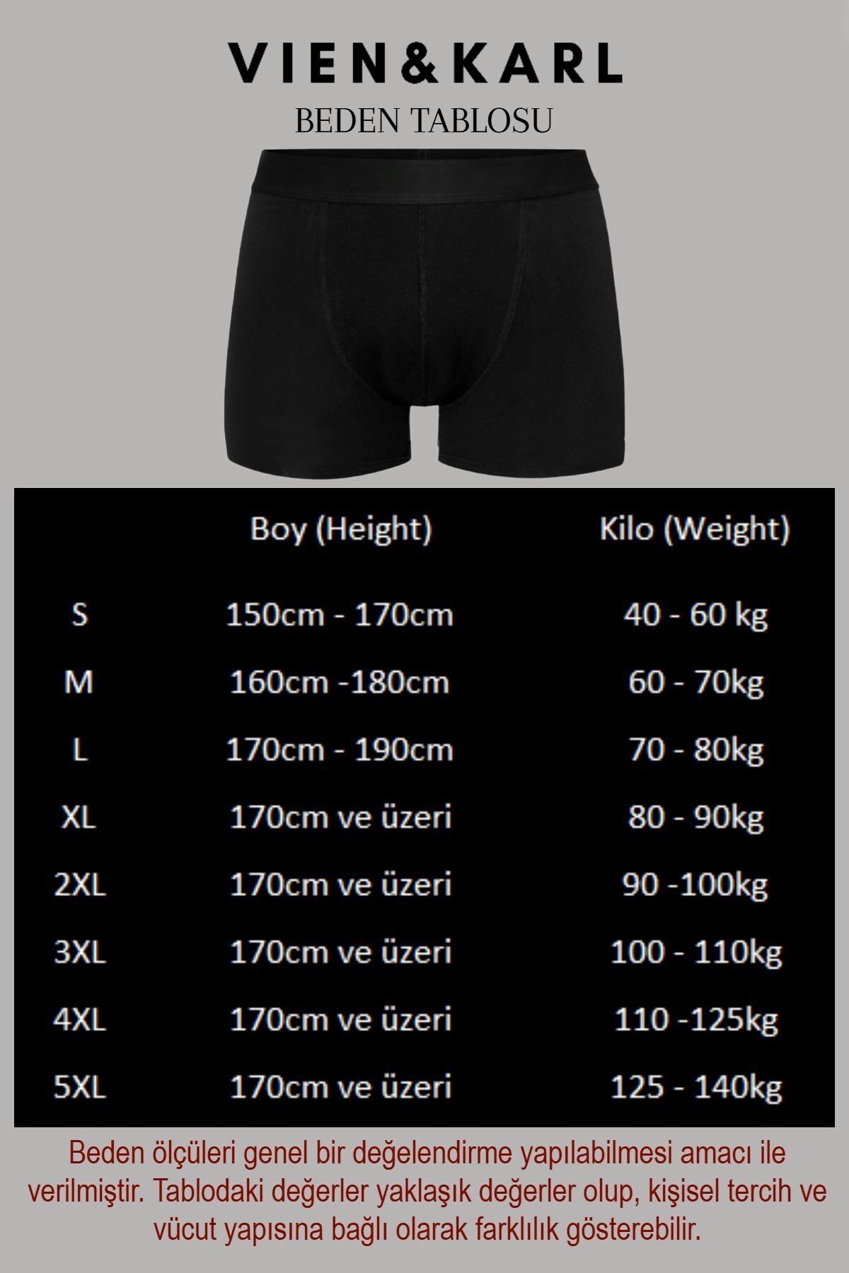 Vien&Karl  Erkek Desenli Premium Penye Pamuklu Likralı Boxer - 10'lu Set - Görsel 3