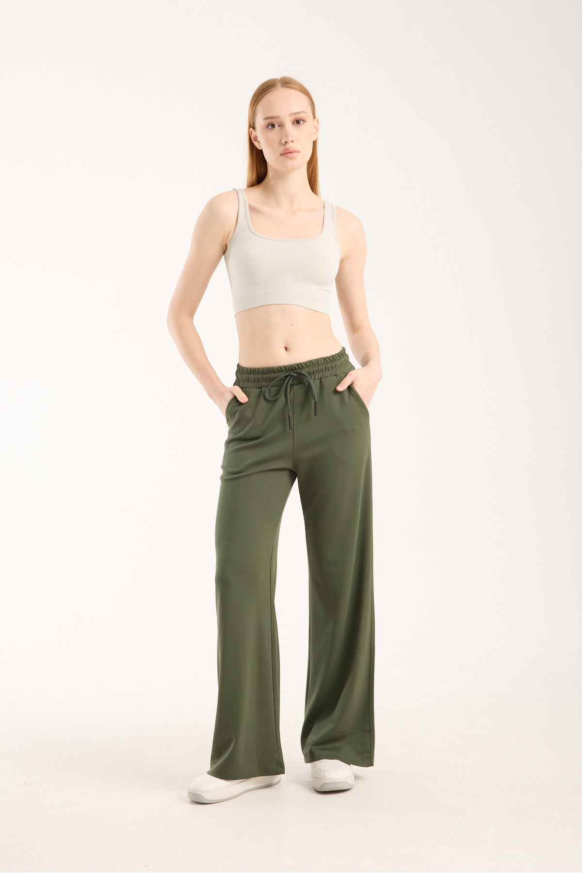 KAPHONE  Kadın Modal Geniş Paça Eşofman Altı - Görsel 3