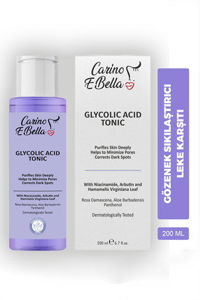 Carino E Bella Canlandırıcı Ve Gözenek Sıkılaştırıcı Leke Karşıtı Tüm Cilt Ti...