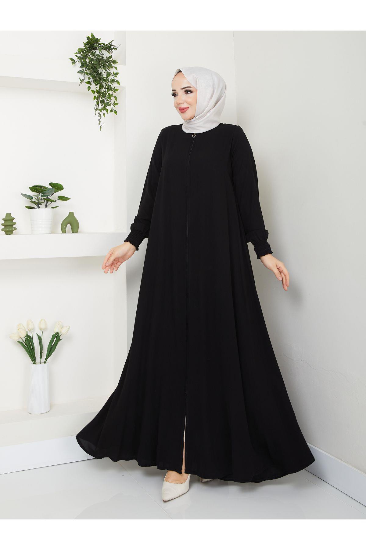 Daily Hajj and Umrah Mevlana Sleeve Gip Stitched Abaya