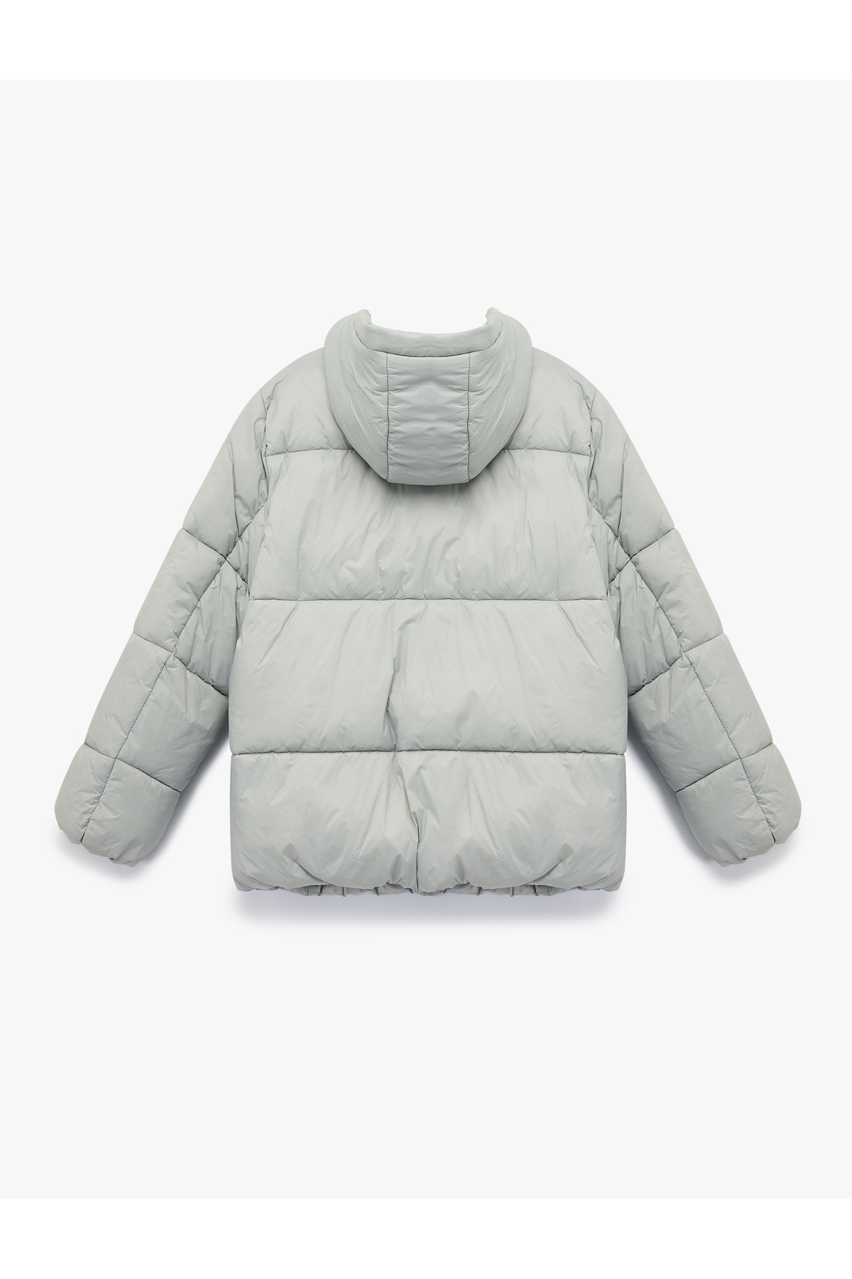 کاپشن بادی زنانه کتون کلاهدار آستین بلند جیب‌دار زیپ‌دار