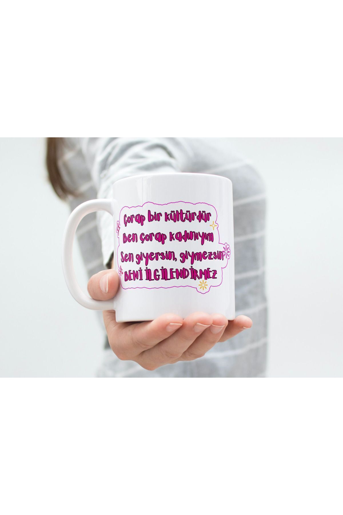 Socks are a Culture. I am a Socks Woman Printed Premium Porcelain Mug Cup-gift-motto-seda