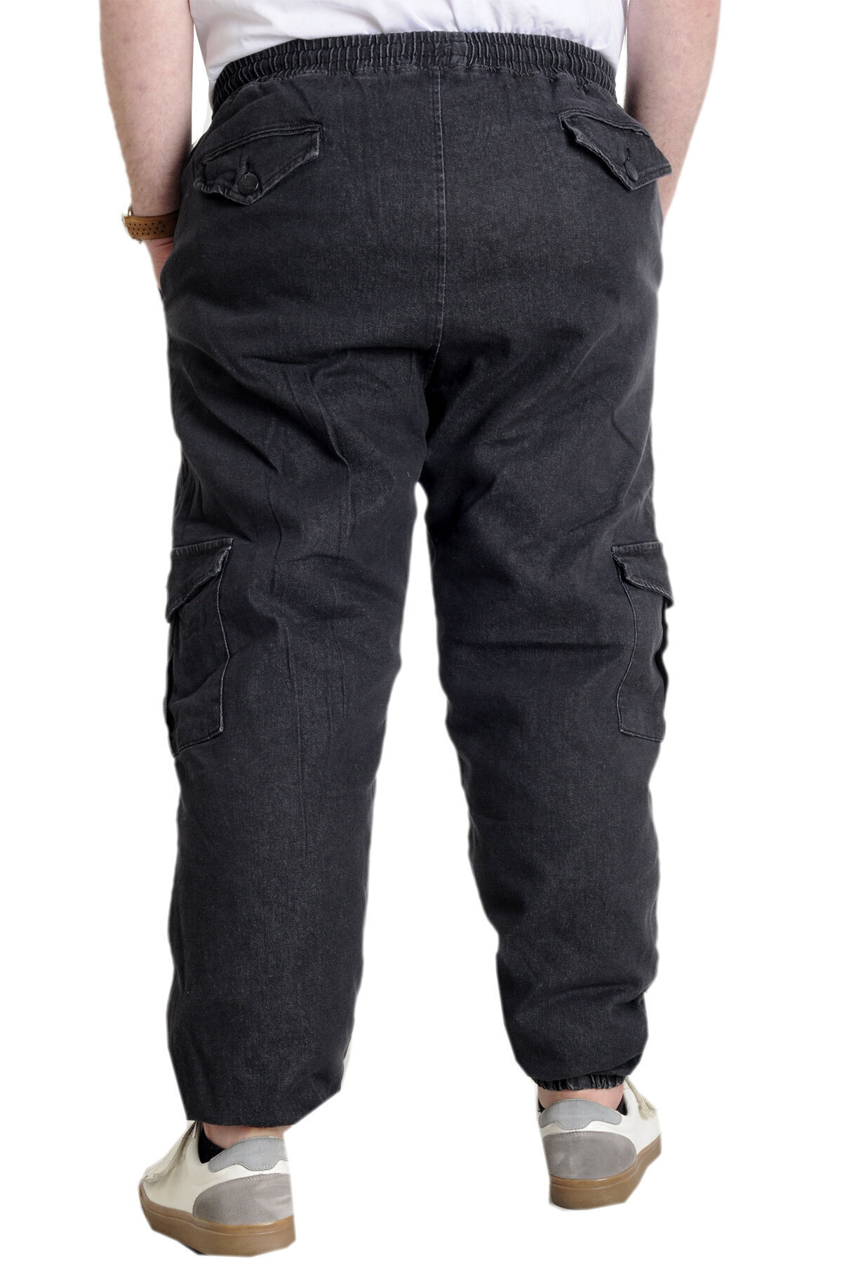ModeXL Mode Xl Erkek Kot Pantolon Chıef Blue Lastikli 23919 Siyah görsel 4