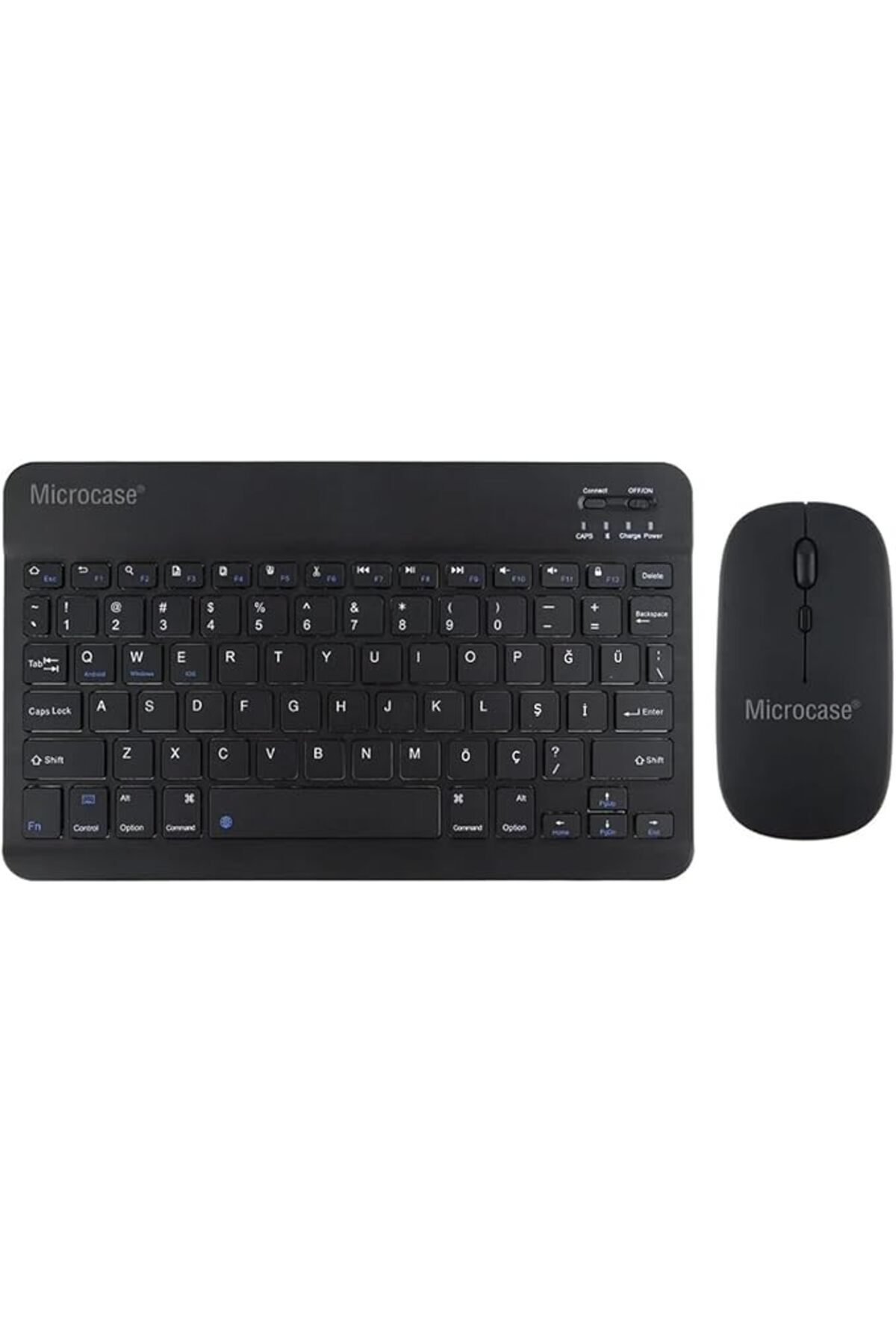 SoyluhanStore Tablet ve Telefonlar için Bluetooth Klavye ve Mouse Set - Siyah AL3476