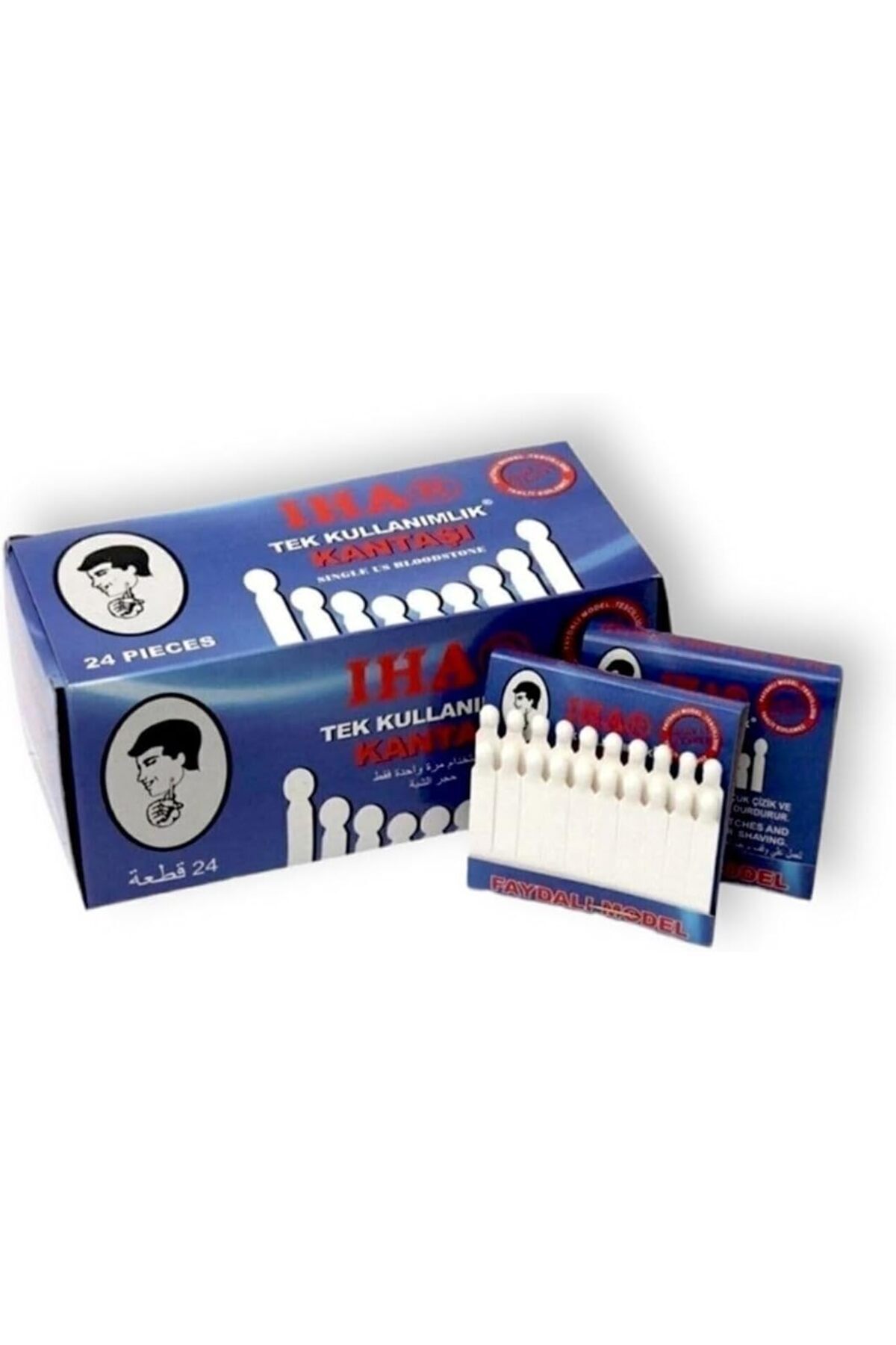 SoyluhanStore Tek Kullanımlık Kibrit Kan Taşı 1 Paket/24 Kart/480 Adet Tek Kullanımlık Kantaşı