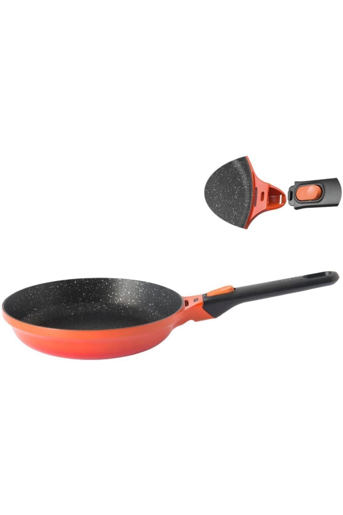 Genel Markalar Gem Stay Cool Çıkarılabilir saplı Tava Turuncu 24 Cm