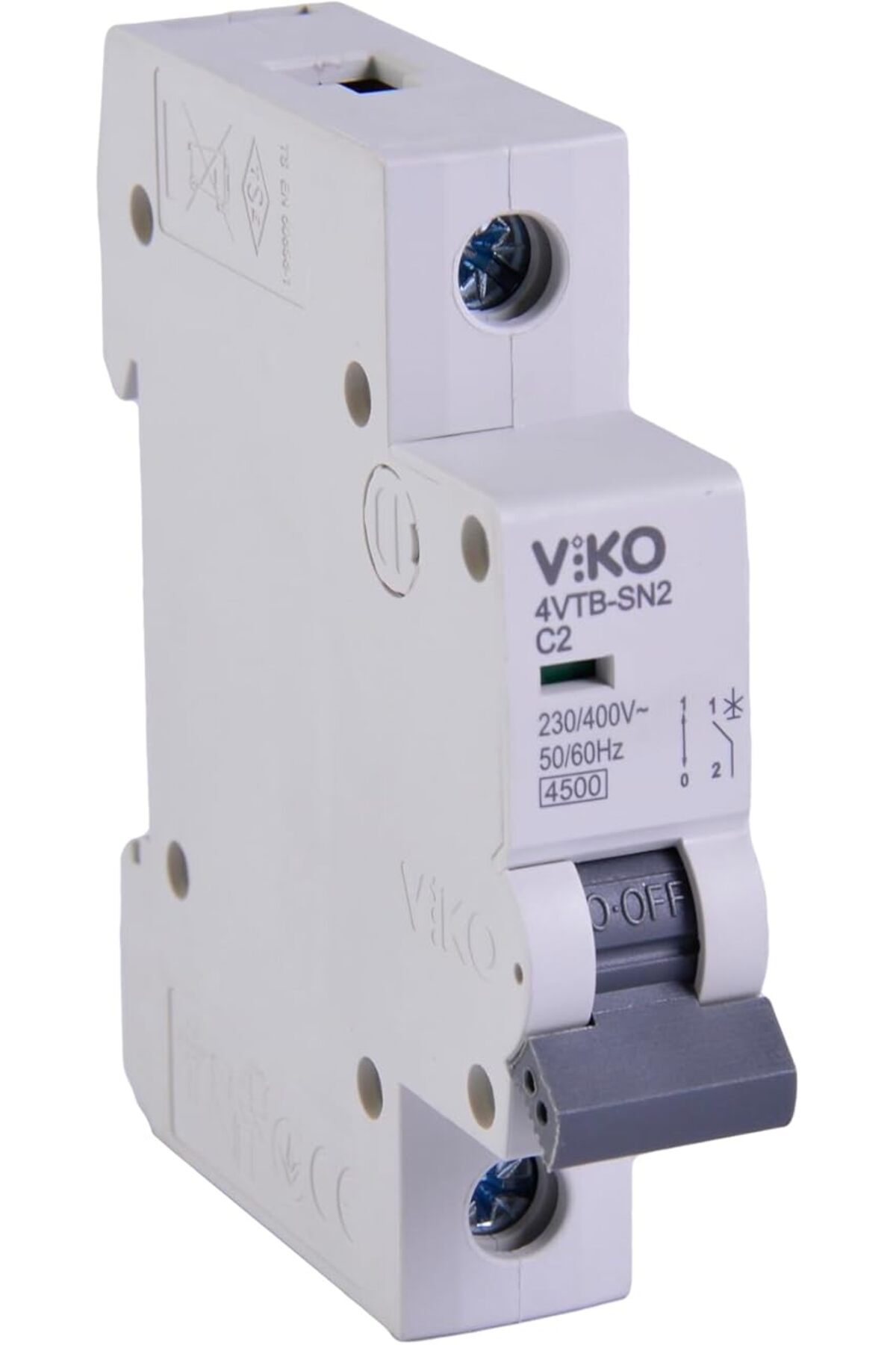 SoyluhanStore 4VTB-1C02 Otomatik Sigorta 4,5kA C Tipi 1 Kutup 02A