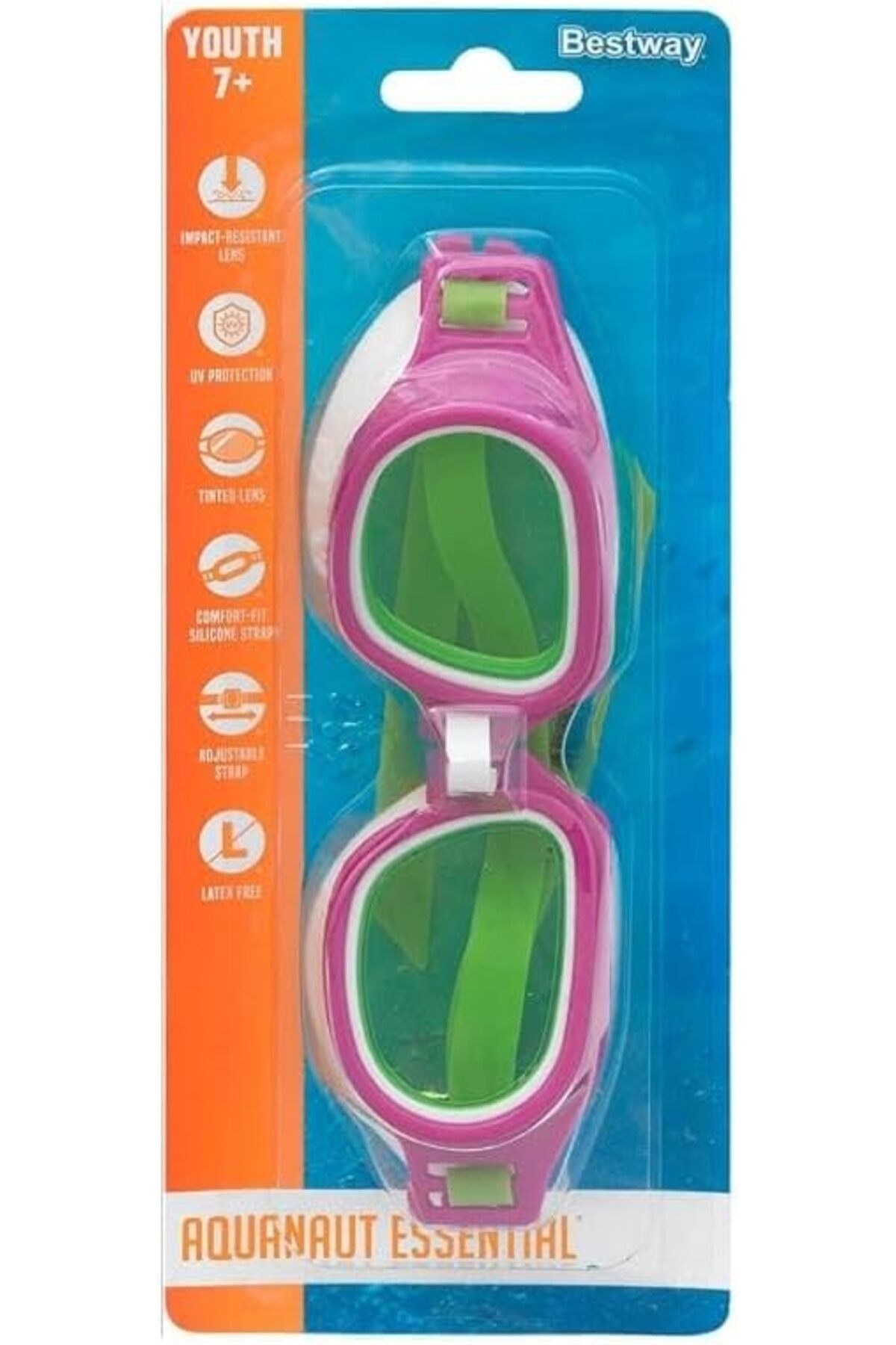 salesalbutik Yaş Çocuk Yüzücü Gözlüğü Vakumlu Uv Korumalı Darbeye Dayanıklı Deniz Gözlüğü Pembe bambmNM98