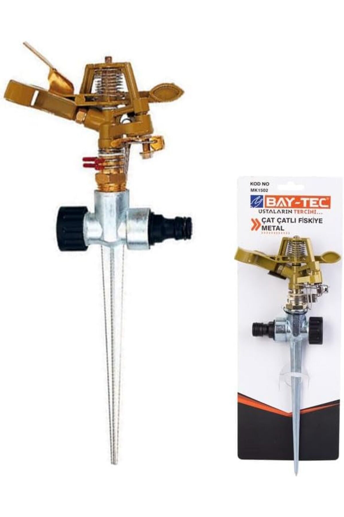 salesalbutik Mk1502 Çat Çatlı Fiskiye Ayarlanabilir Çift Çıkışlı Metal