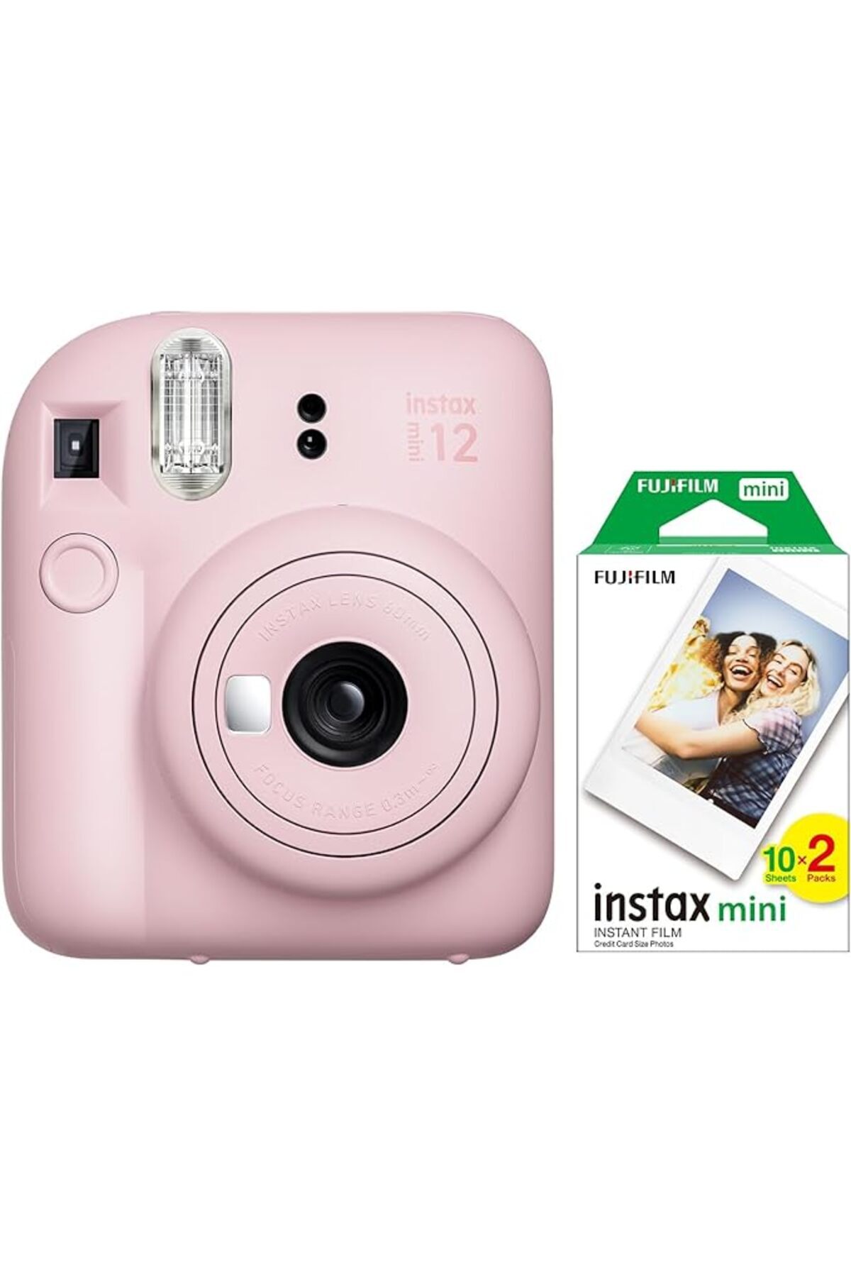 salesalbutik mini 12 Pembe Fotoğraf Makinesi ve 20'li mini Film