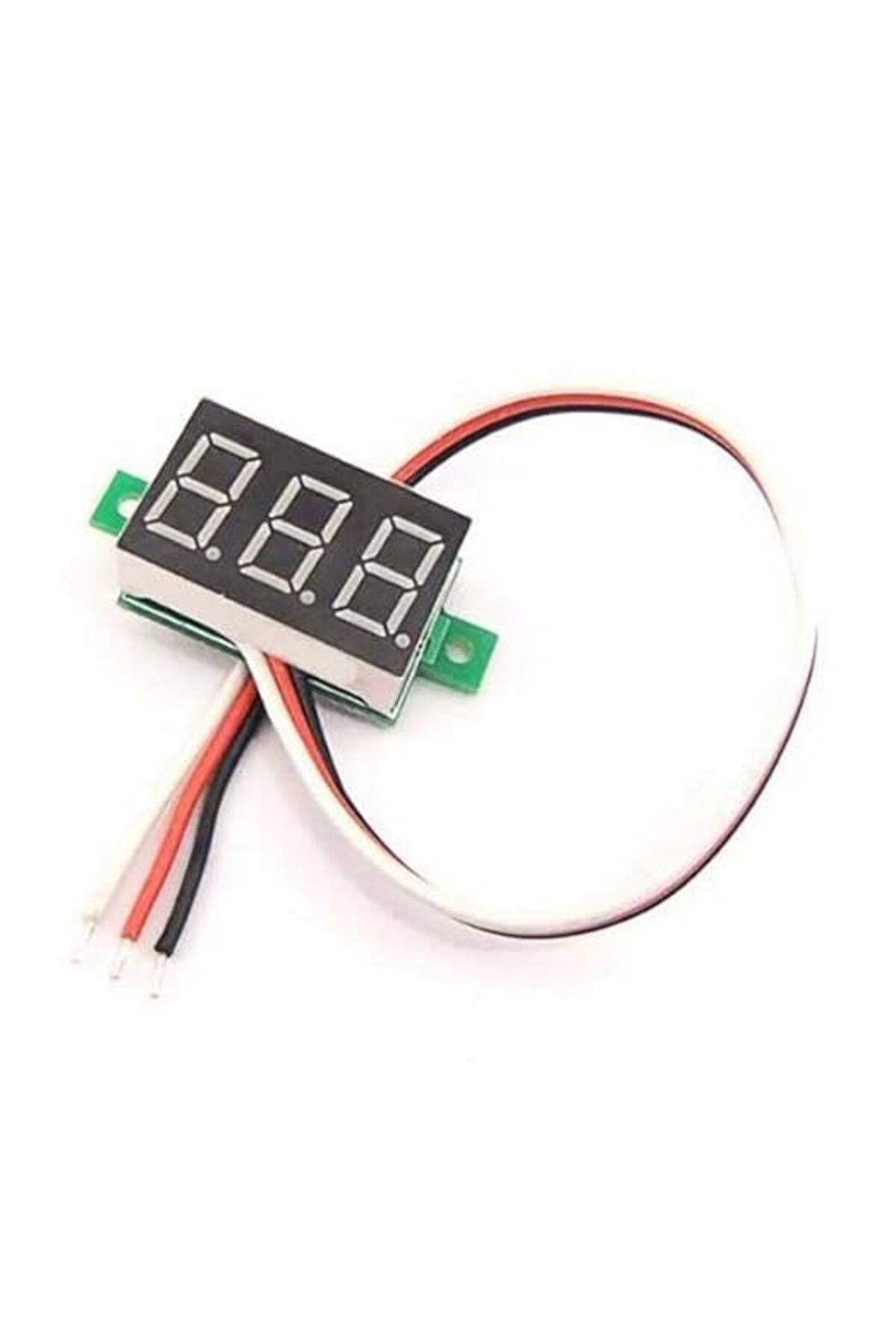 SoyluhanStore Mini Dijital Voltmetre Dc 0-100V 0.28 İnç Kırmızı