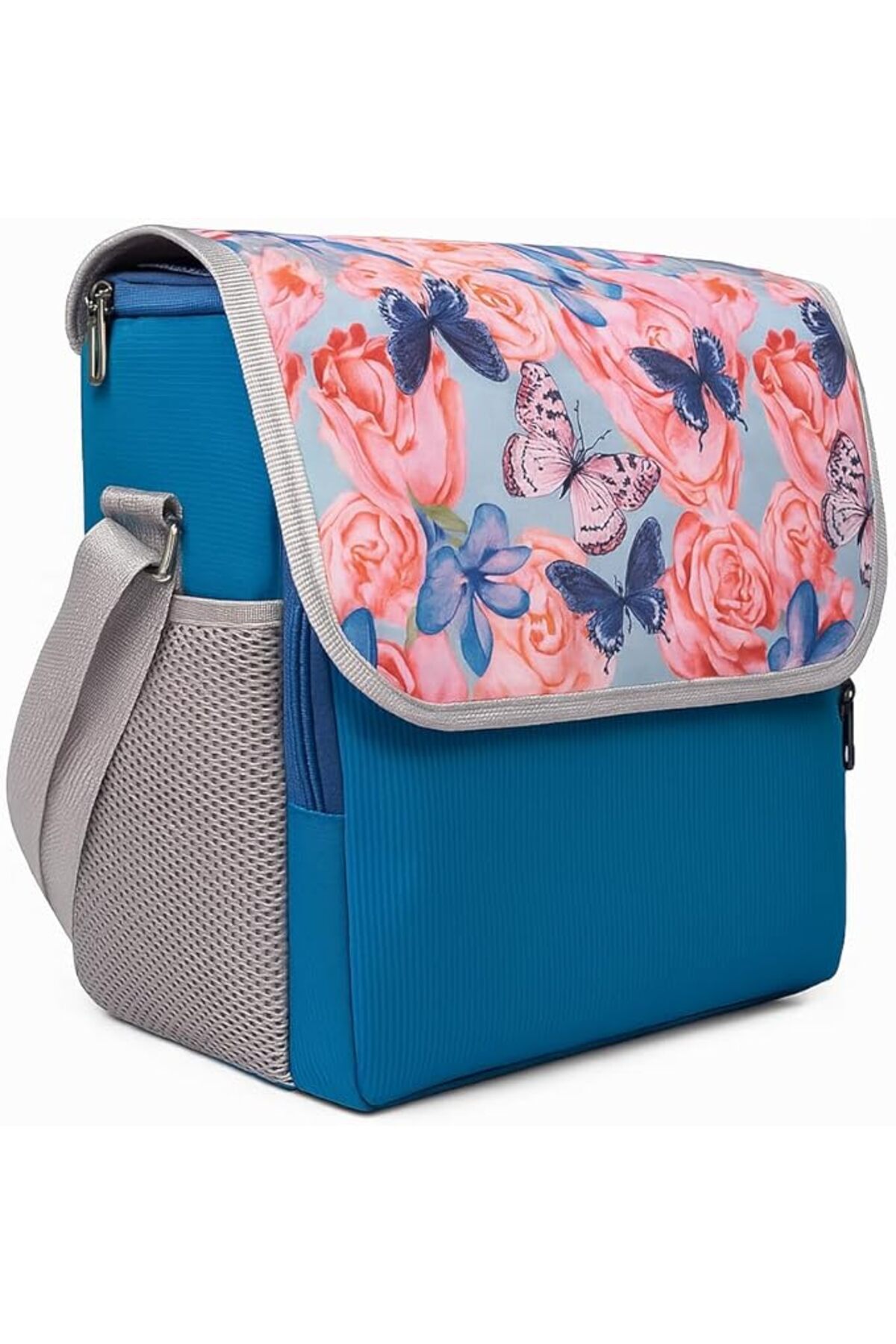 SoyluhanStore Soğuk Sıcak Tutan Termal Termos Yiyecek İçecek Çantası Buz Aküsü Hediyeli Çiçekli