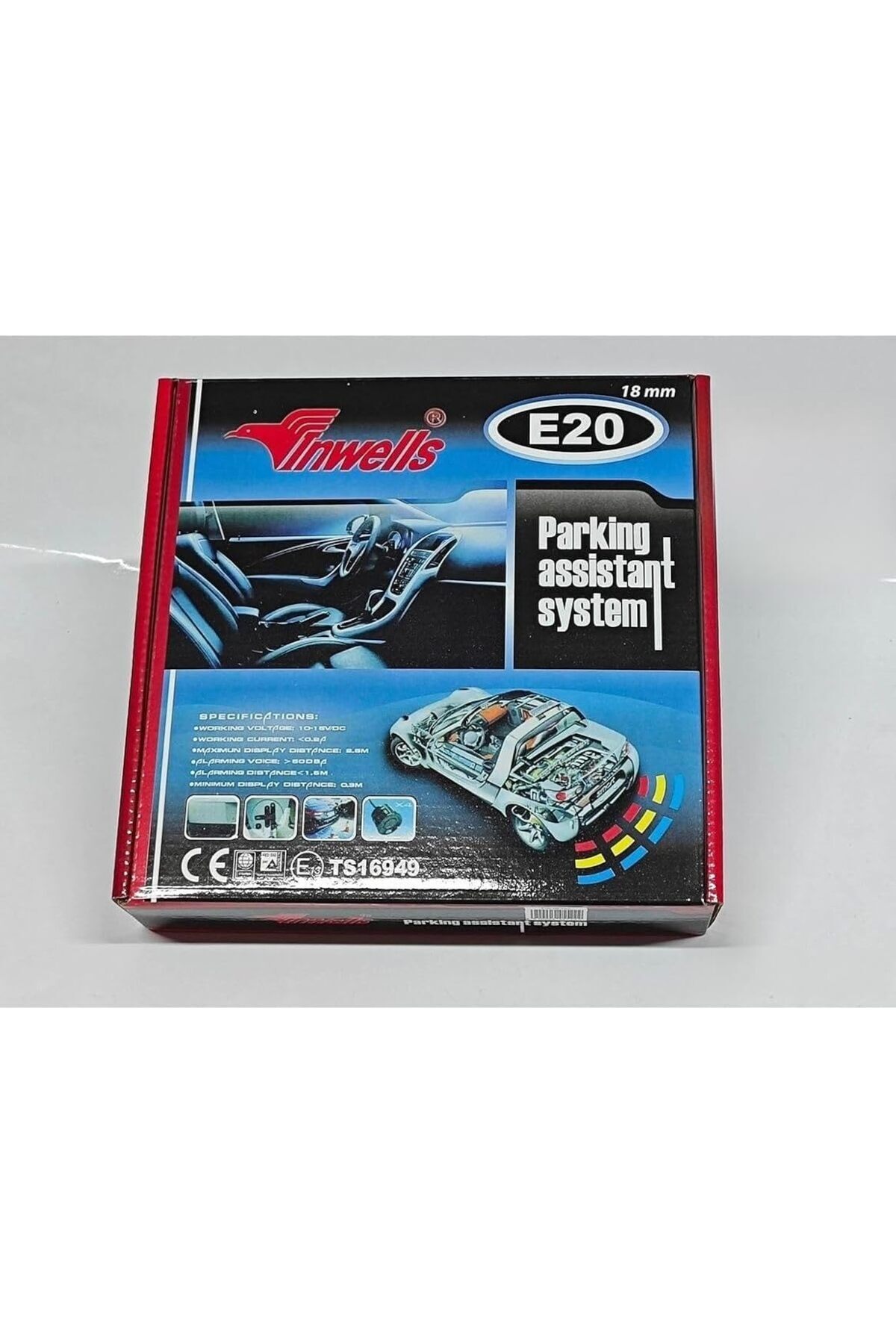 salesalbutik Otovera İnwells 18 Mm Yeni Sesli Park Sensörü E20-18Mm Siyah Siyah18Mm