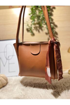 MODANTA Kadın Yeni Sezon Fularlı El ve Omuz Çantası A Kalite++