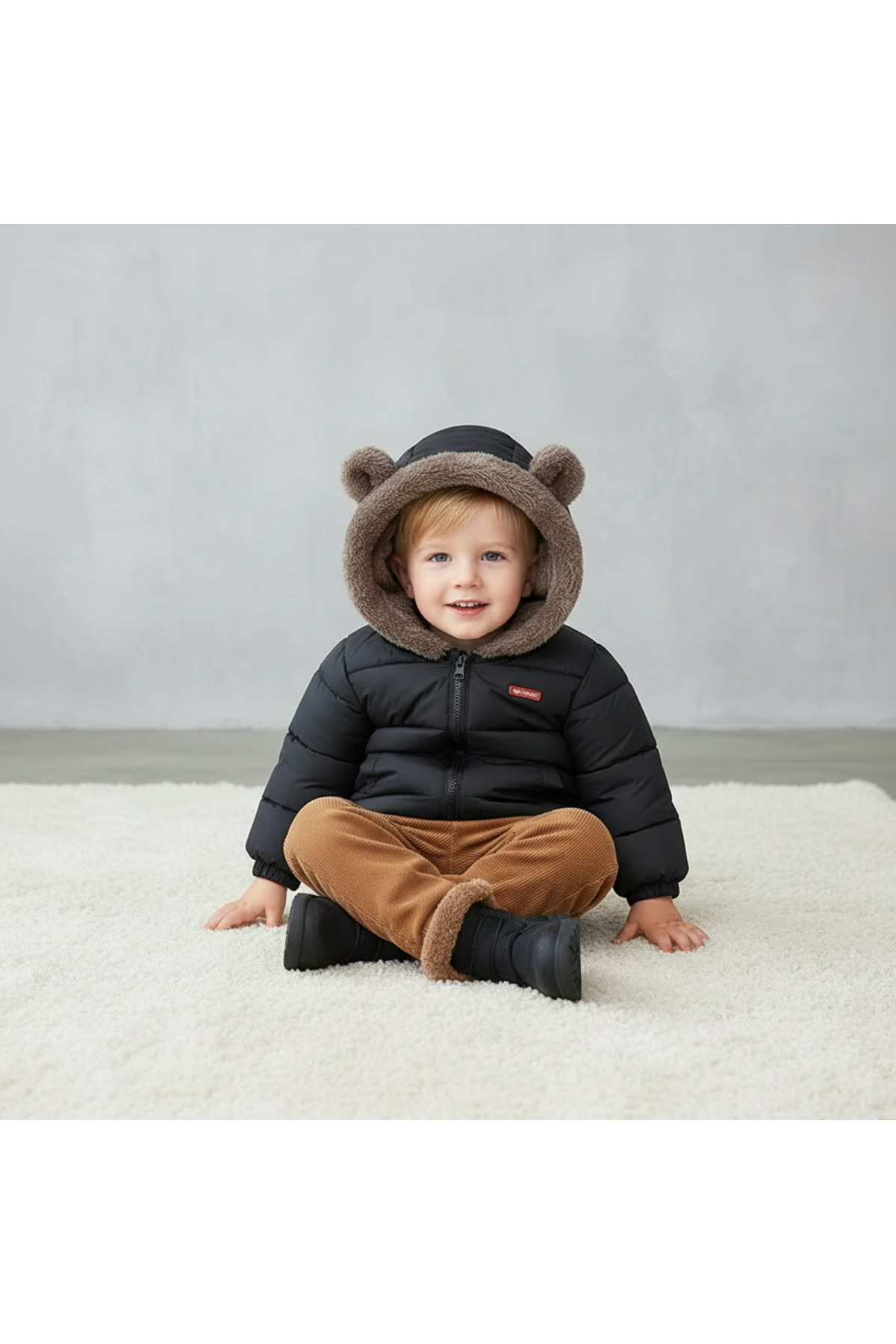 melisam.msg Kız Erkek Çocuk Kış Kalın Sevimli Peluş Mont fotoğrafı 2 (önizleme)