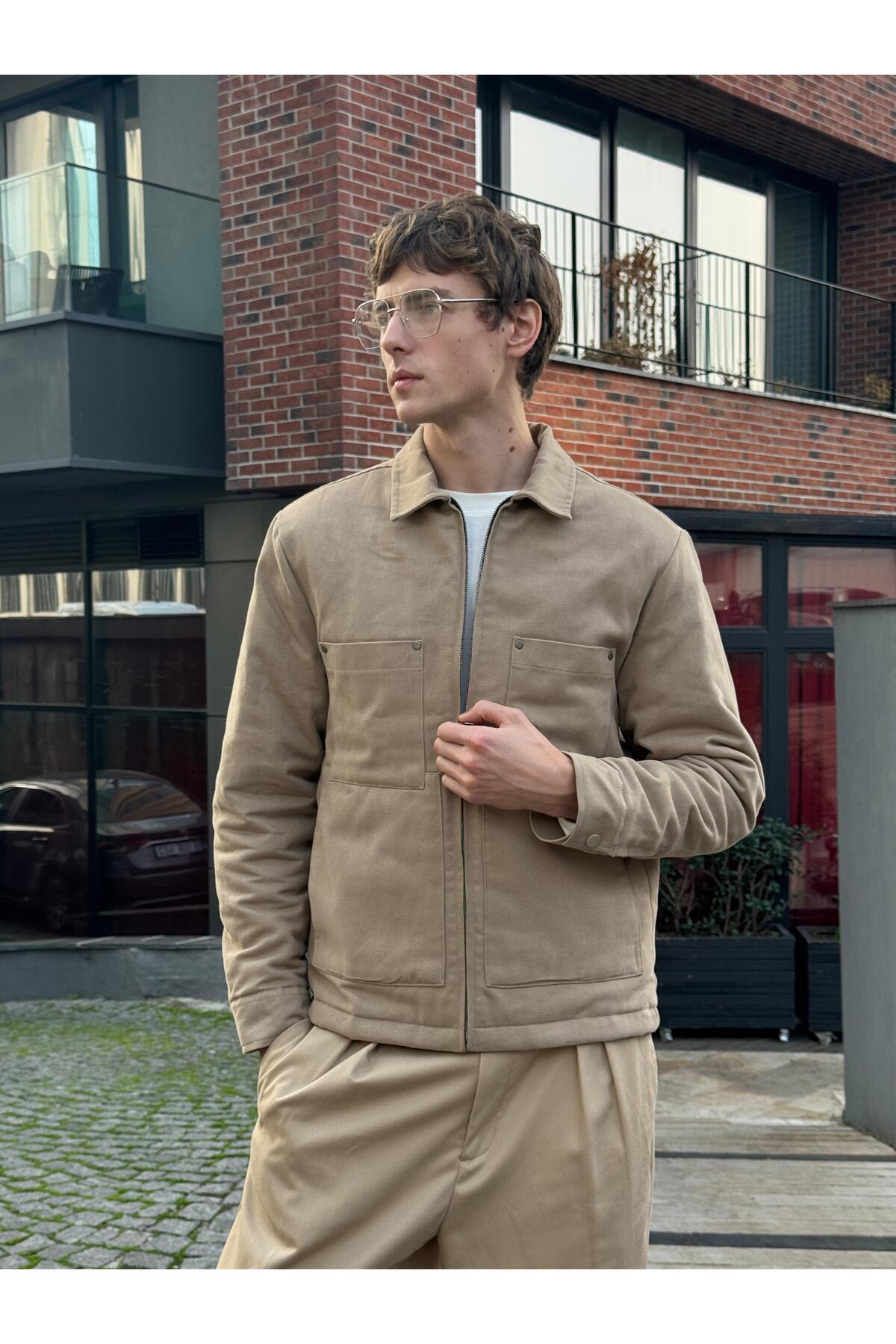 Danger  Erkek Pamuklu Mont Ceket Siyah - Görsel 6