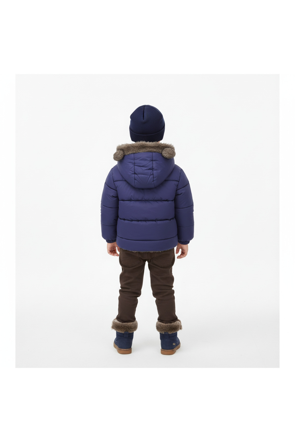 melisam.msg Kız Erkek Çocuk Kış Kalın Sevimli Peluş Mont fotoğrafı 5 (önizleme)