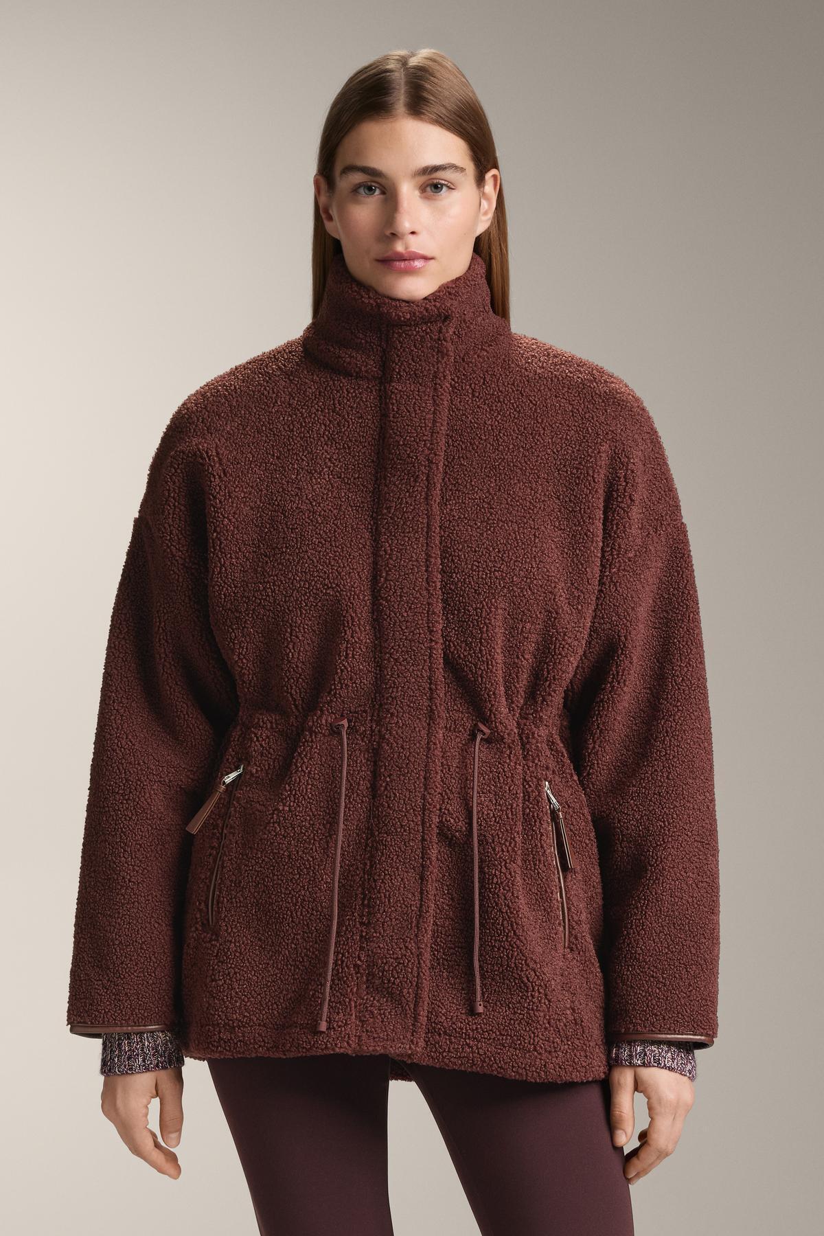 Oysho Ayarlanabilir bel suni yün ceket