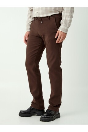 muzzo jeans Beli Lastikli Pamuklu Chino Pantolon