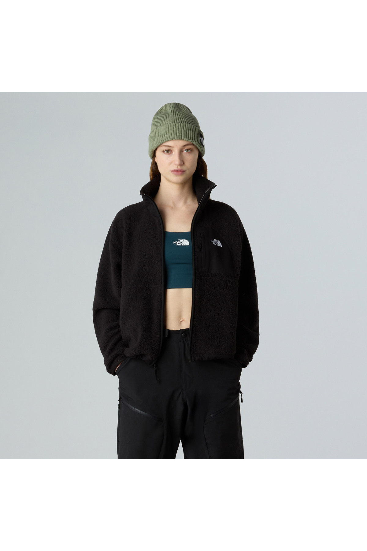 THE NORTH FACE Yumiori Off-Peak Full Zip Kadın Siyah Polar Mont görsel 2