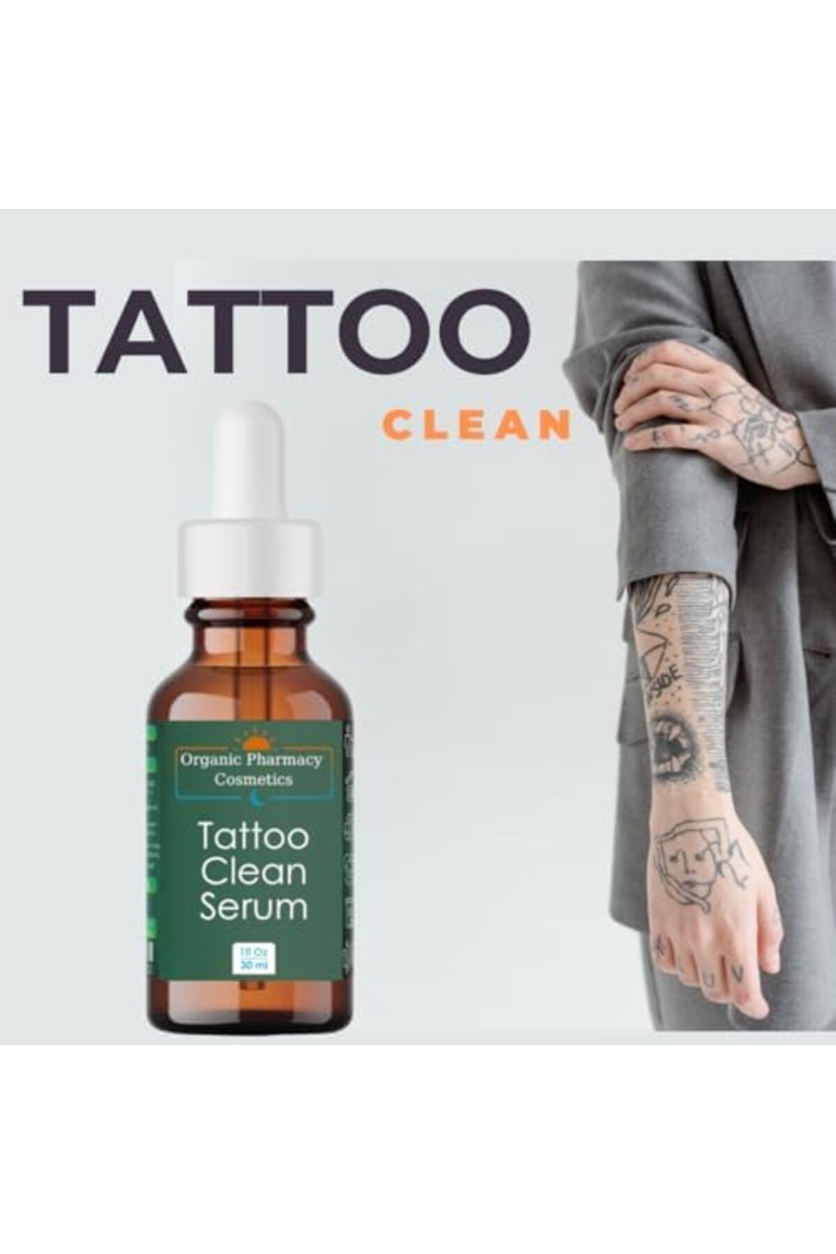 STOREMAX Makine yapımı kalıcı dövme silme serumu Tattoo Clean 30 ml 1174223