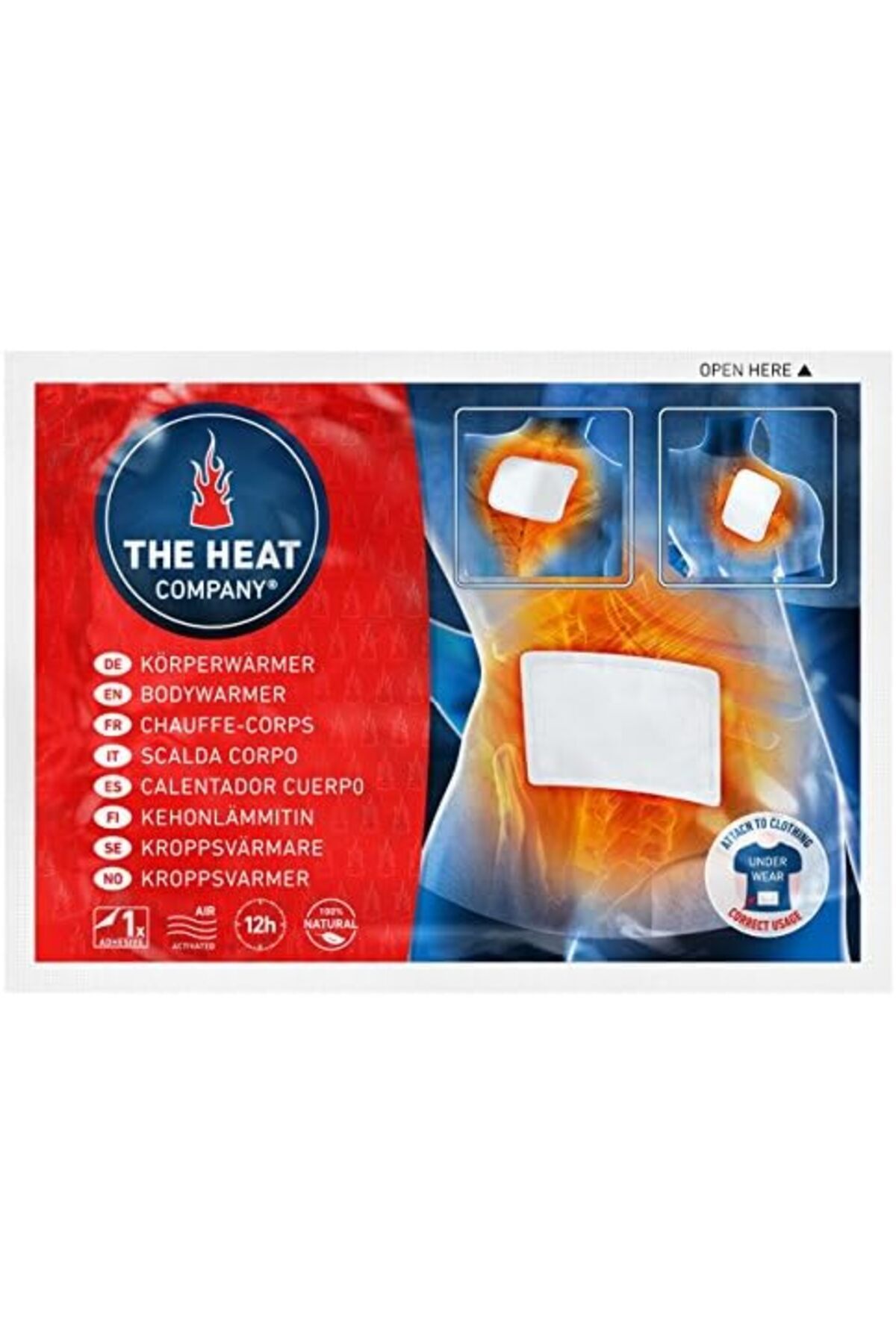 STOREMAX The Heat Company Vücut ısıtıcı – 40 adet – ısı bandı sırt ve boyun – ekstra sıcak – vücut ısıtıcı –