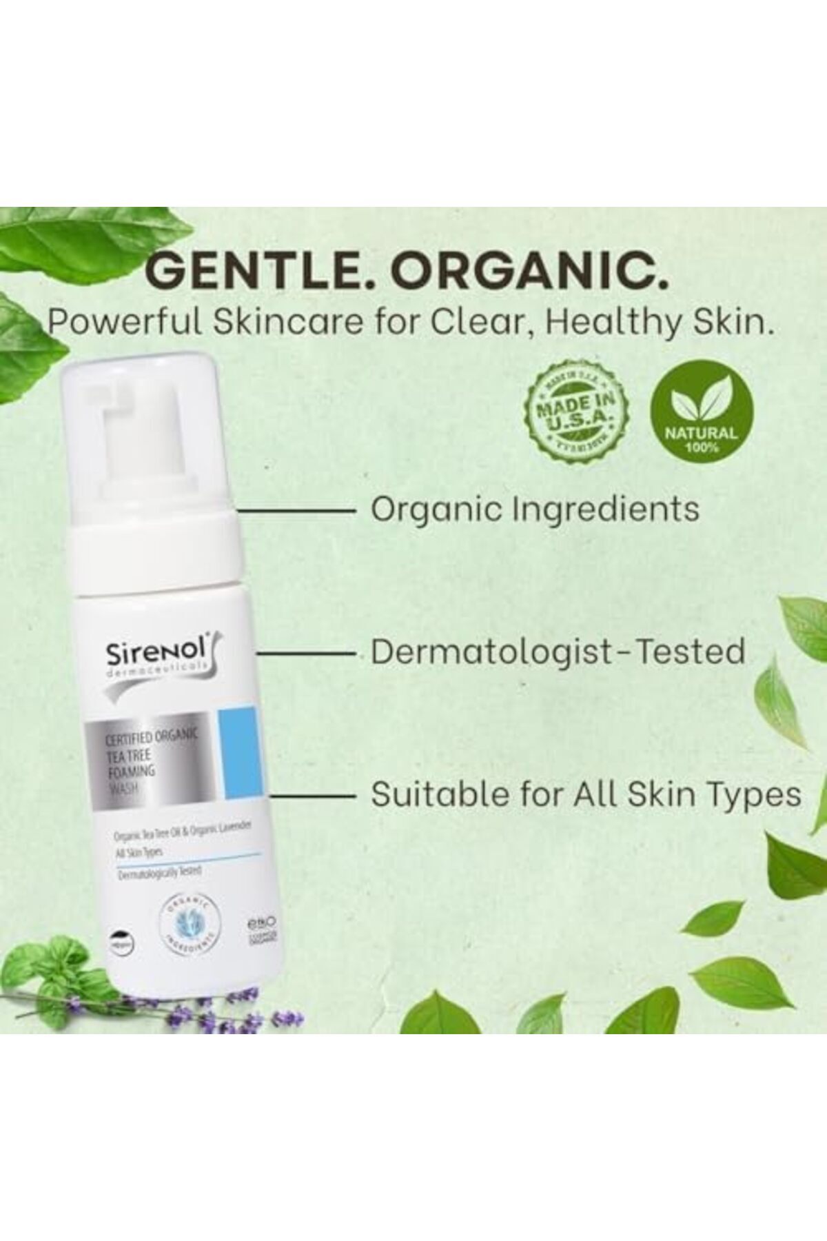 STOREMAX Sirenol Organik Sertifikalı Çay Ağacı Temizleme Köpüğü 1178367