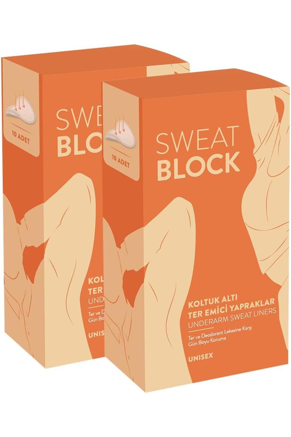 STOREMAX Sweat Block Koltuk Altı Ter Pedi Ter Emici Yapraklar 2'li Set 1174223