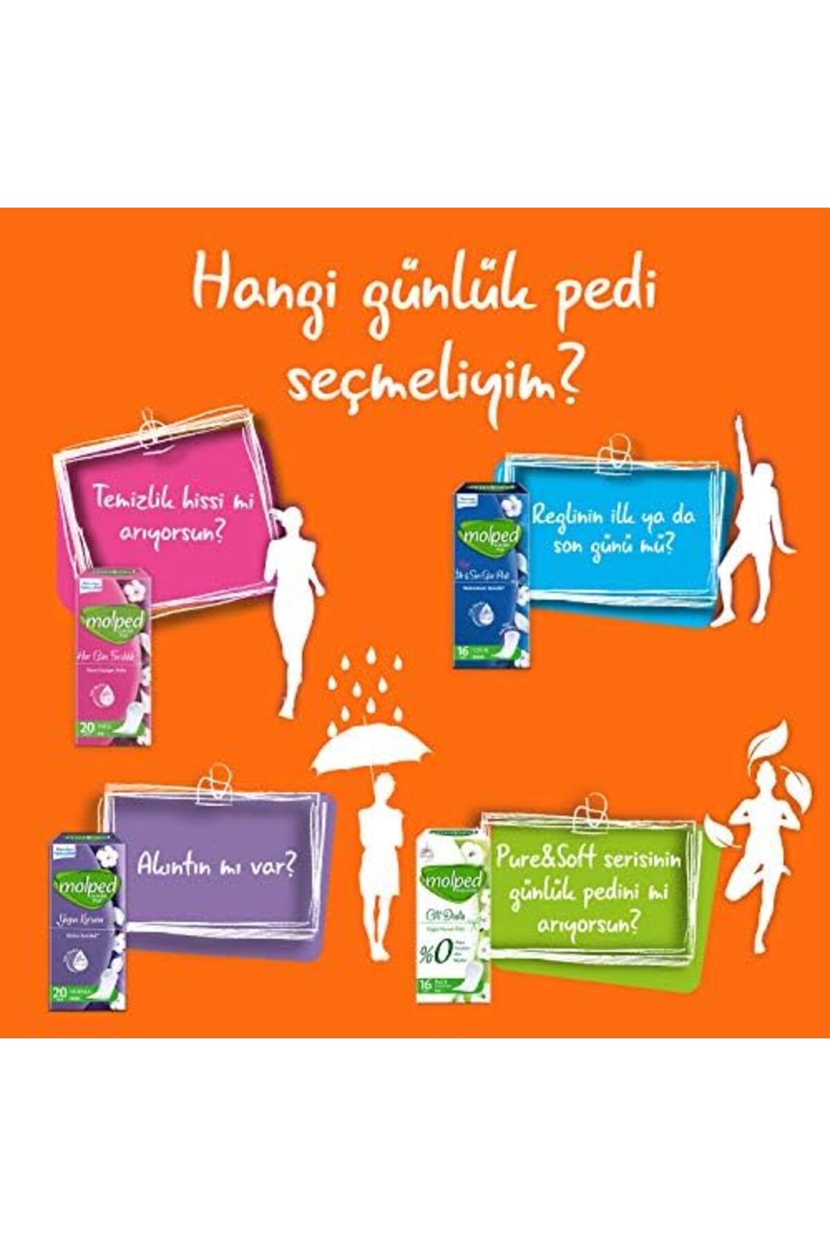 STOREMAX Molped Süper Ekonomik Aktif Günler Ekstra İnce Günlük Ped (1 x 60 Adet) 1182297