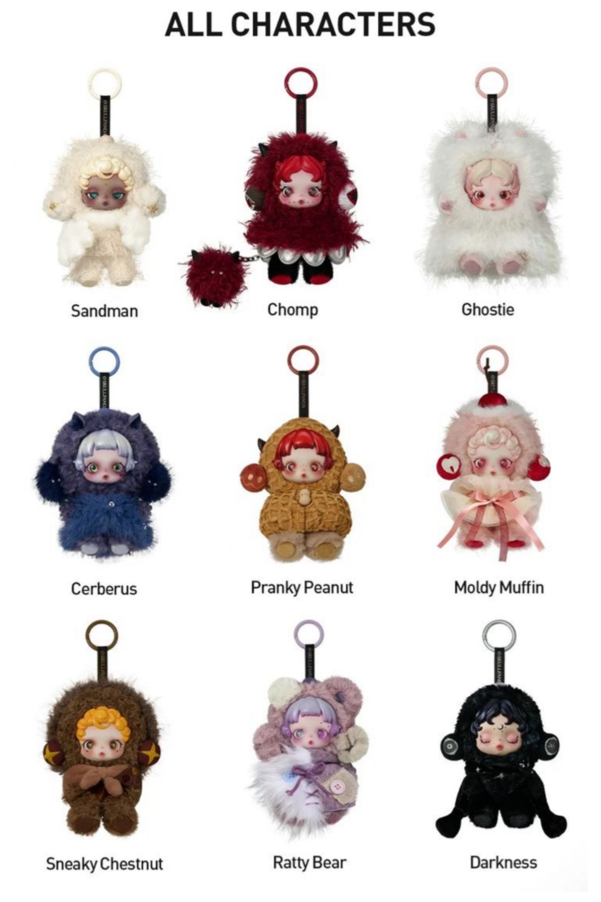 Wisevelya You Found Me! Plush Doll Pendant Skullpanda - Fiyatı