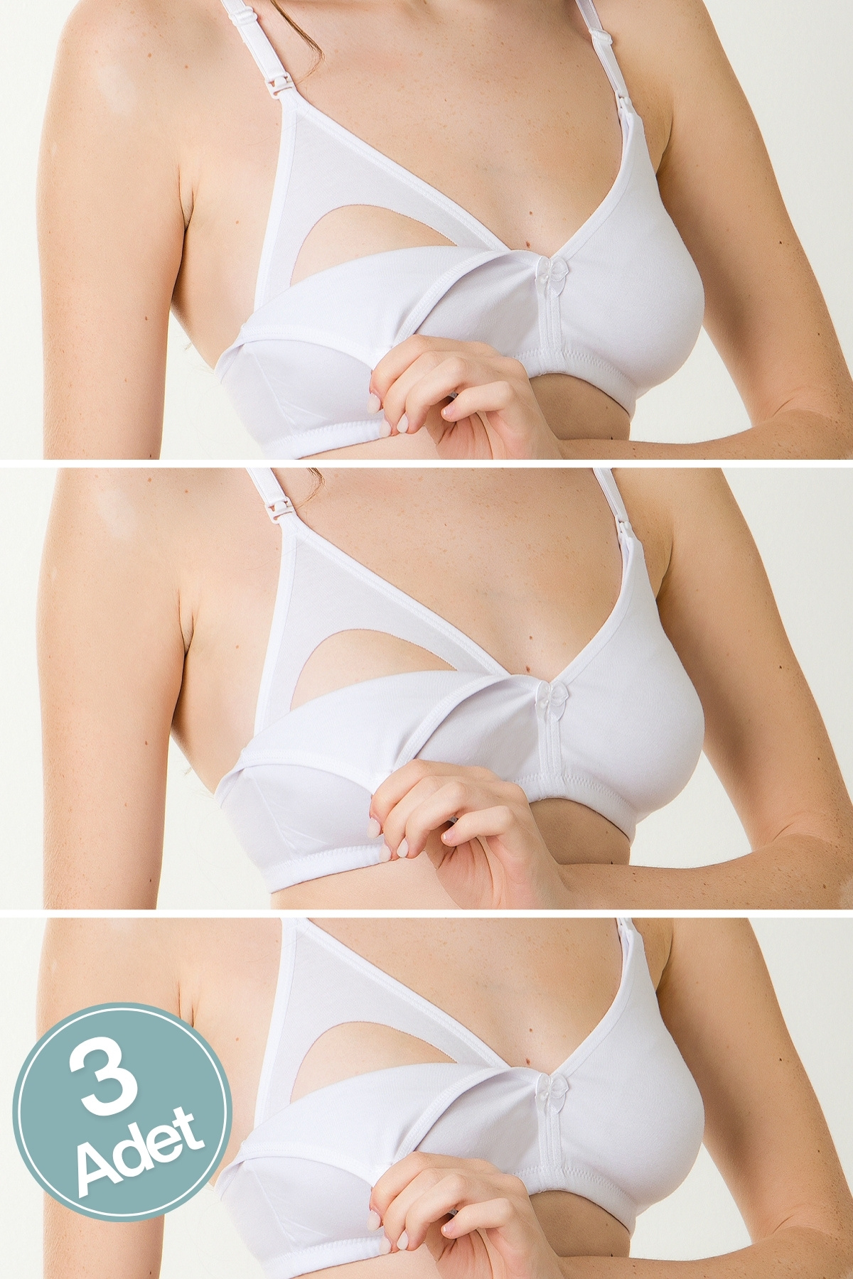 par lingerie pl 3'lü Emzirme Sütyeni