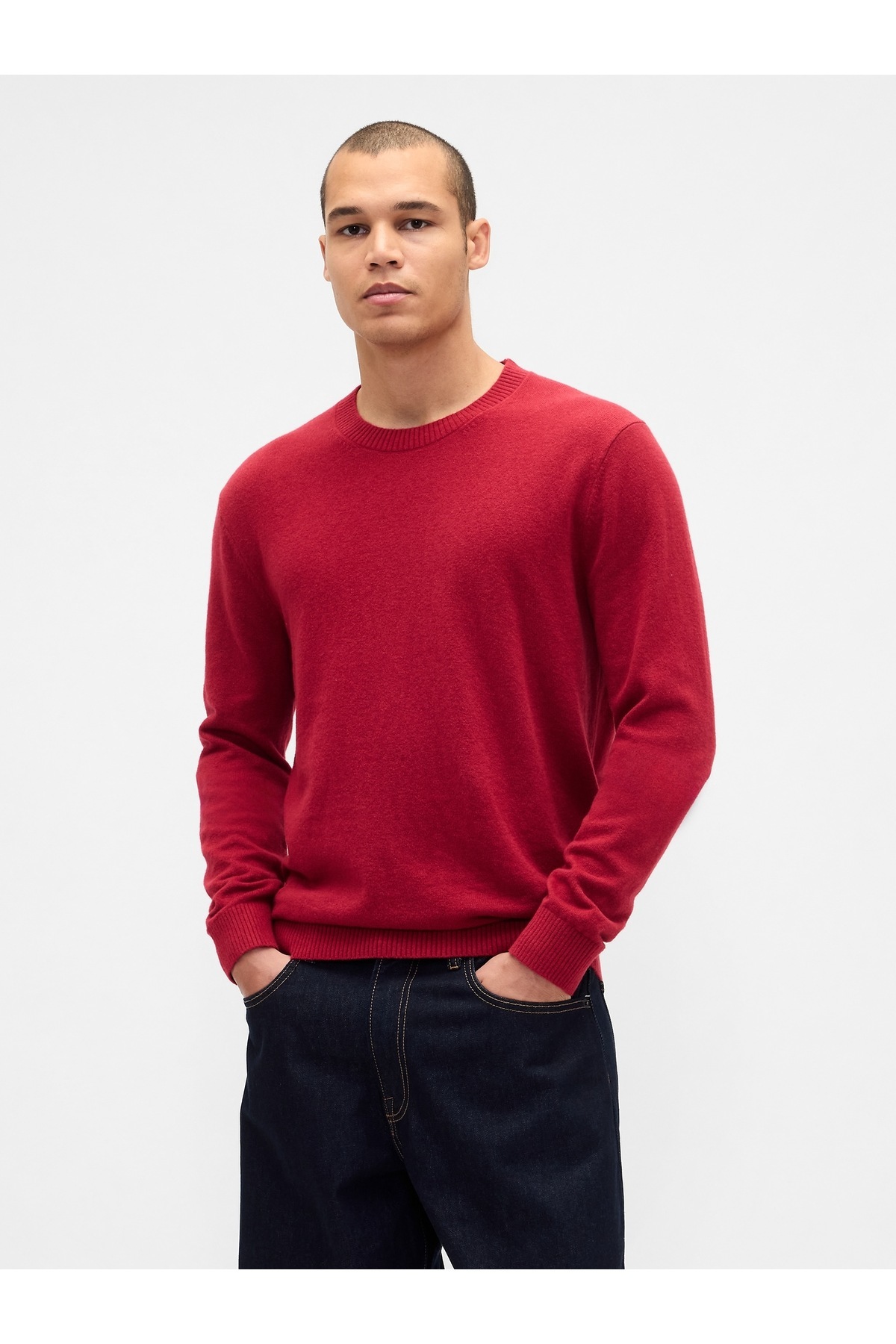 گپ ژاکت مردانه قرمز CashSoft Crew