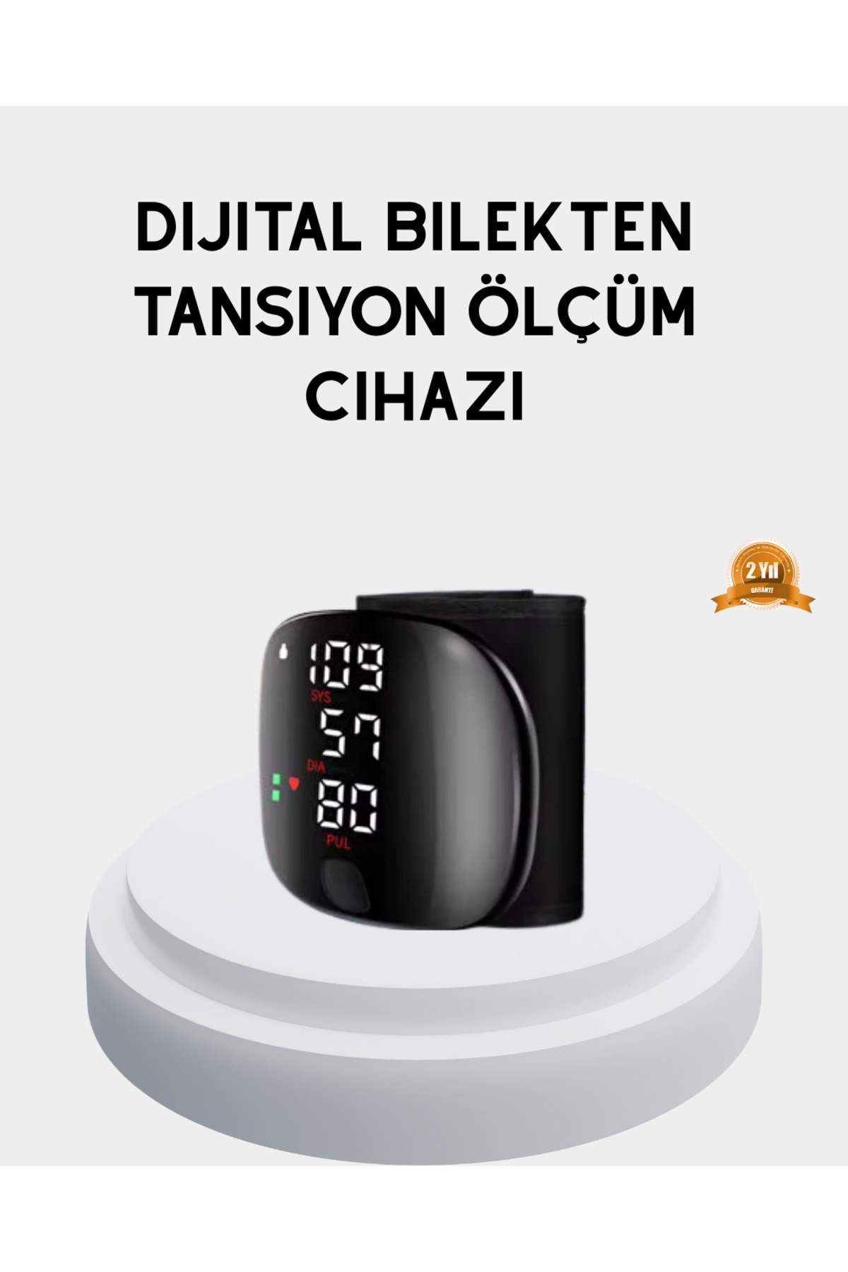ALLSOOWE Taşınabilir Dijital Tansiyon Aleti – Bilekten Ölçüm, Aritmi Uyarısı ve Risk Göstergesi