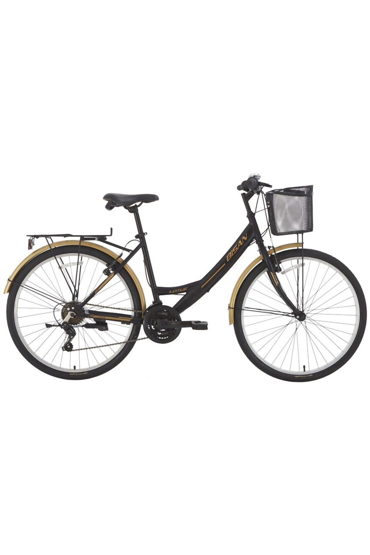 Bisan Lotus 34 CM 24 Jant SİYAH 21 Vites Şehir bisikleti BLC