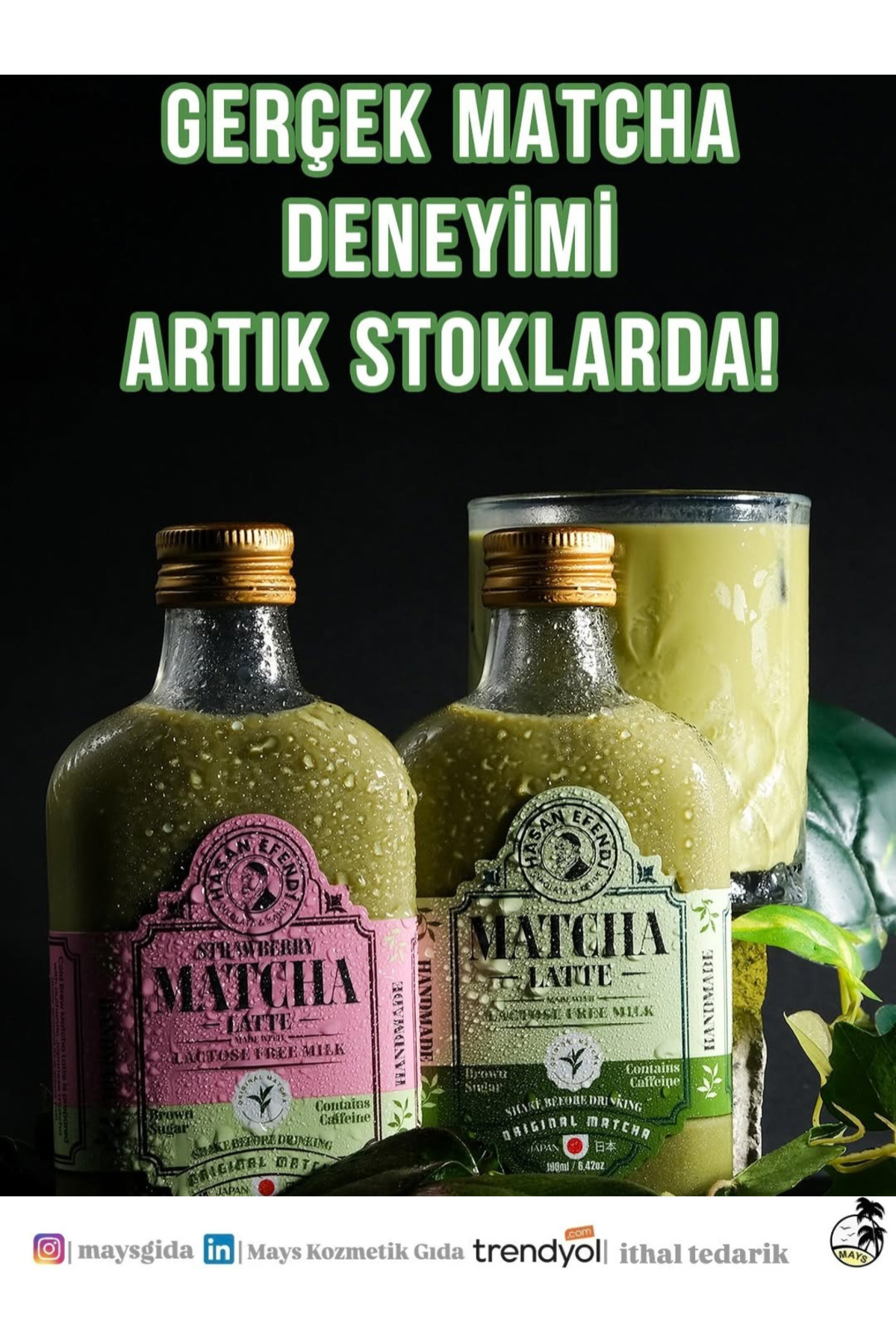 a gold hasan efendi cold brew coffee Matcha Latte Ve Strawberry